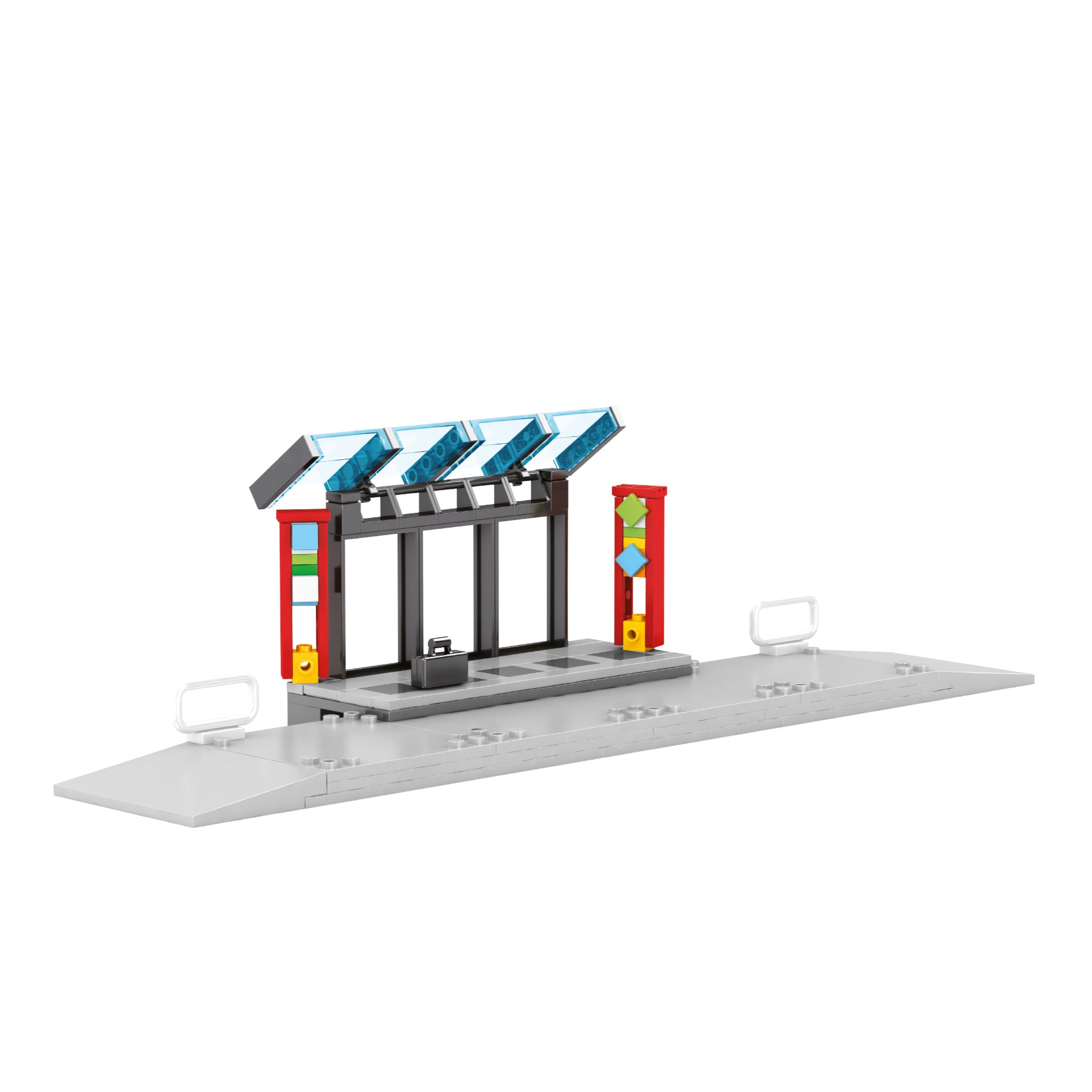 BLOXO tram building set with tracks 724 pcs