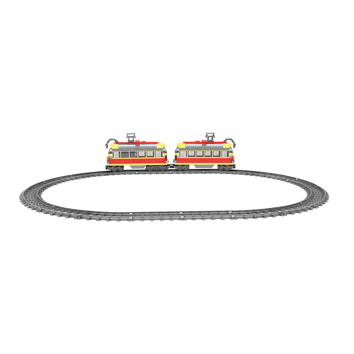 BLOXO tram building set with tracks 724 pcs
