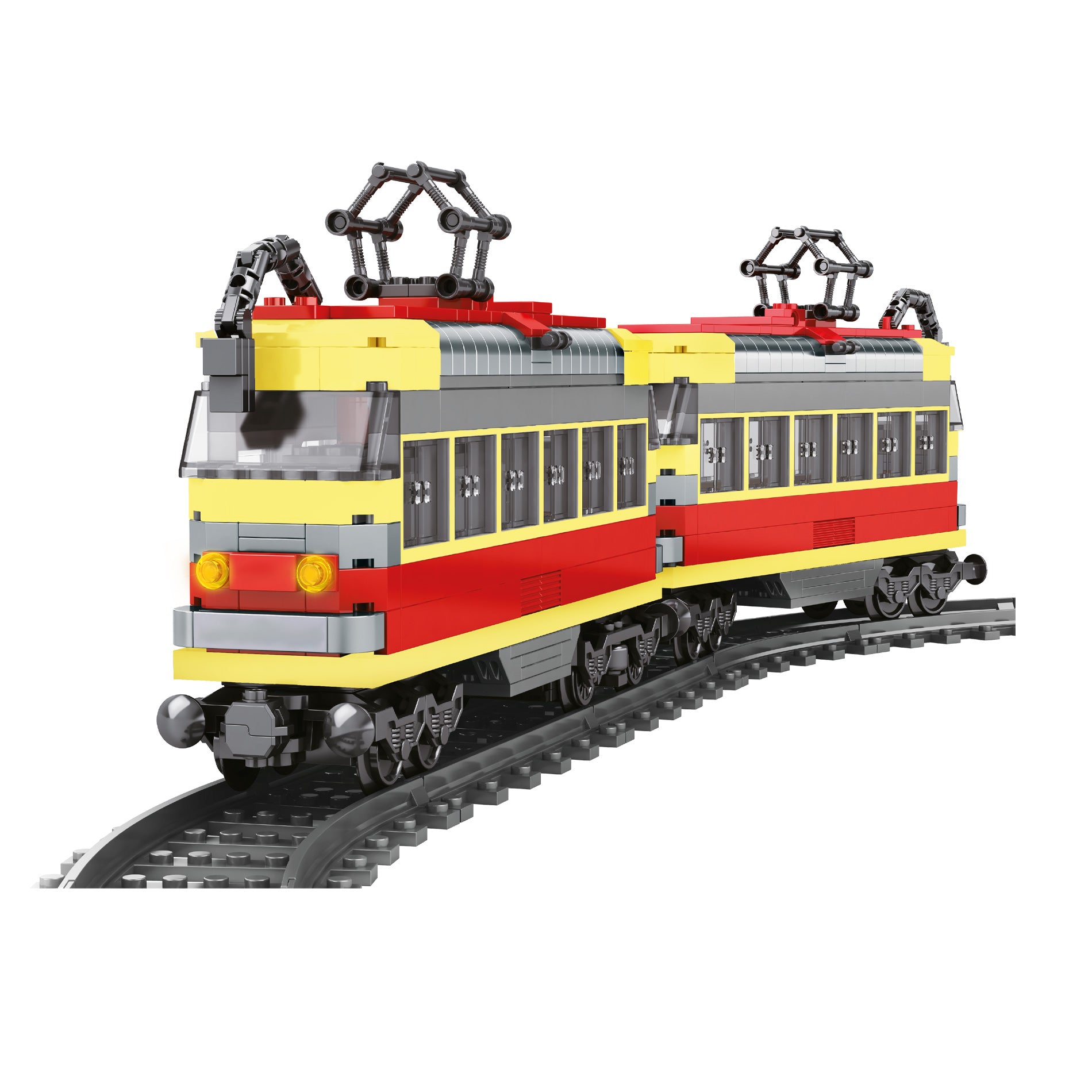 BLOXO tram building set with tracks 724 pcs