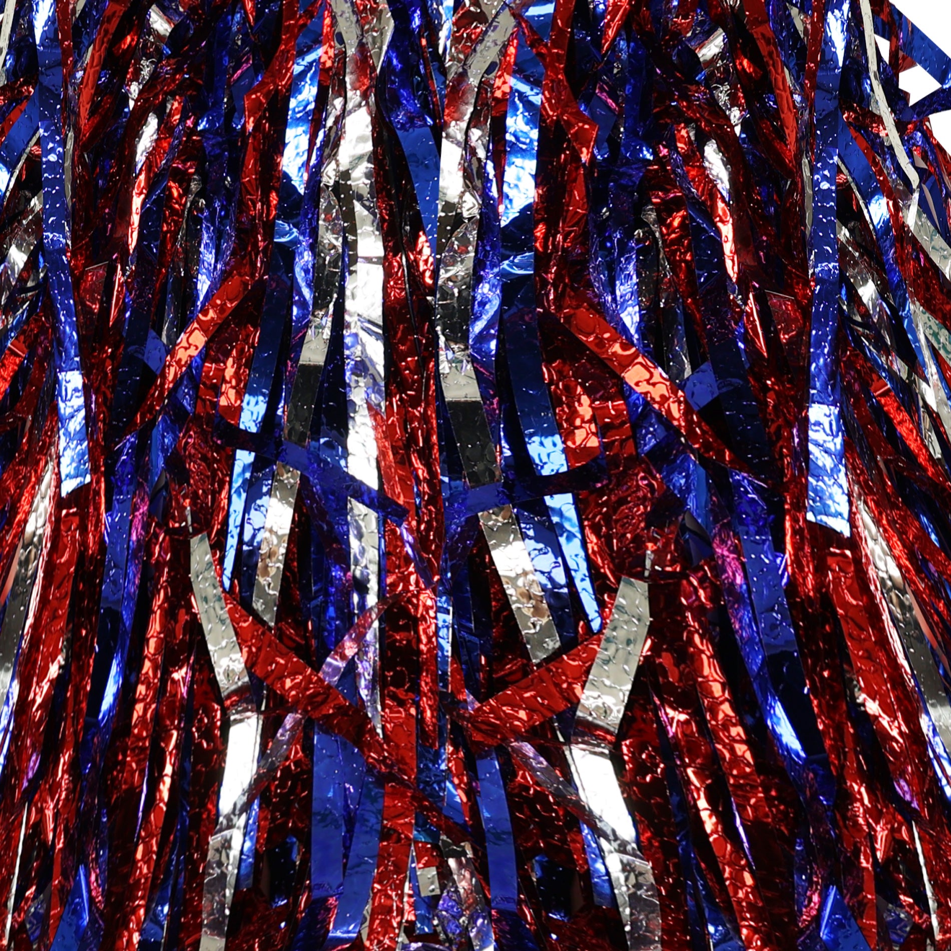 Tricolor pom-pom cheer wands, 2 pcs