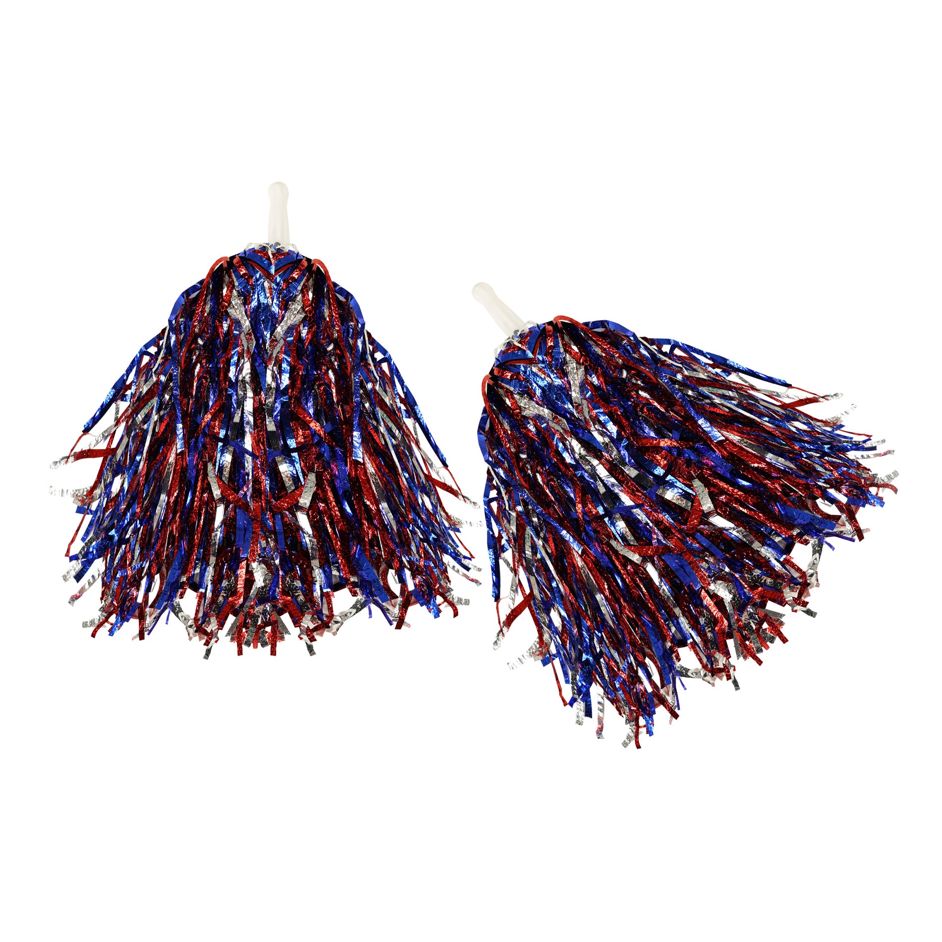 Tricolor pom-pom cheer wands, 2 pcs