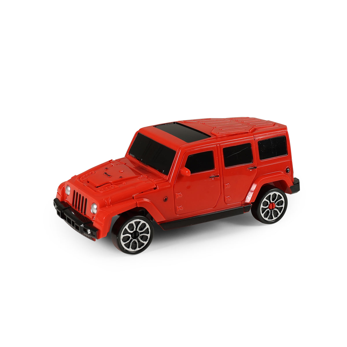 Transforming red car robot