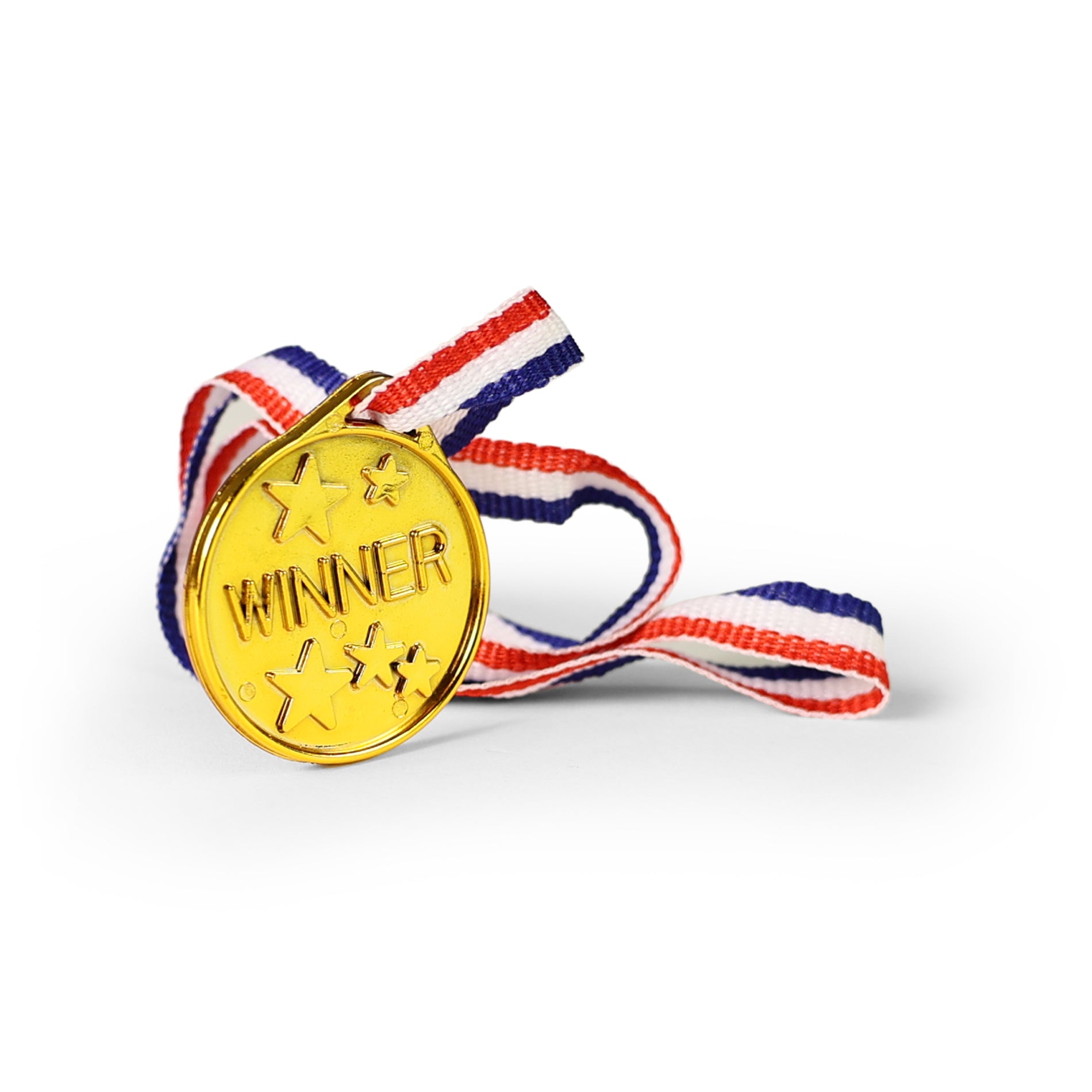 Gold medals 6 pcs with tricolor cords
