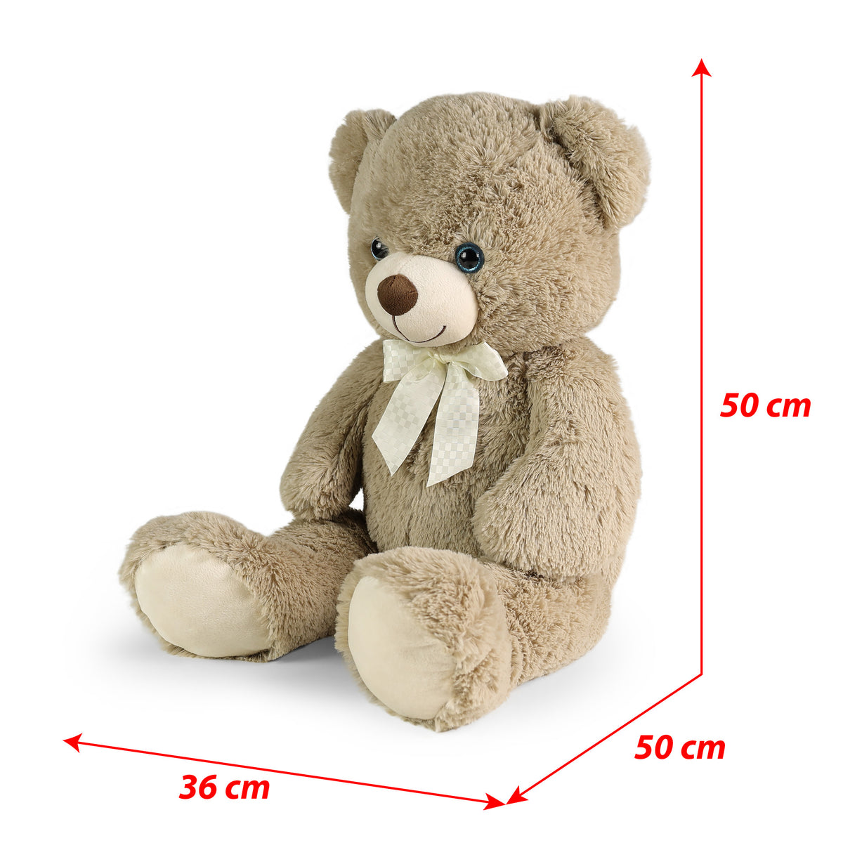 Large plush bear Harvey cappuccino 78 cm