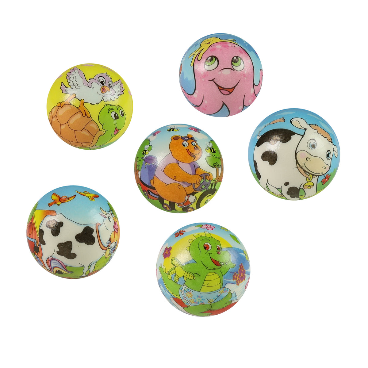 Foam bouncing animal ball 6 cm