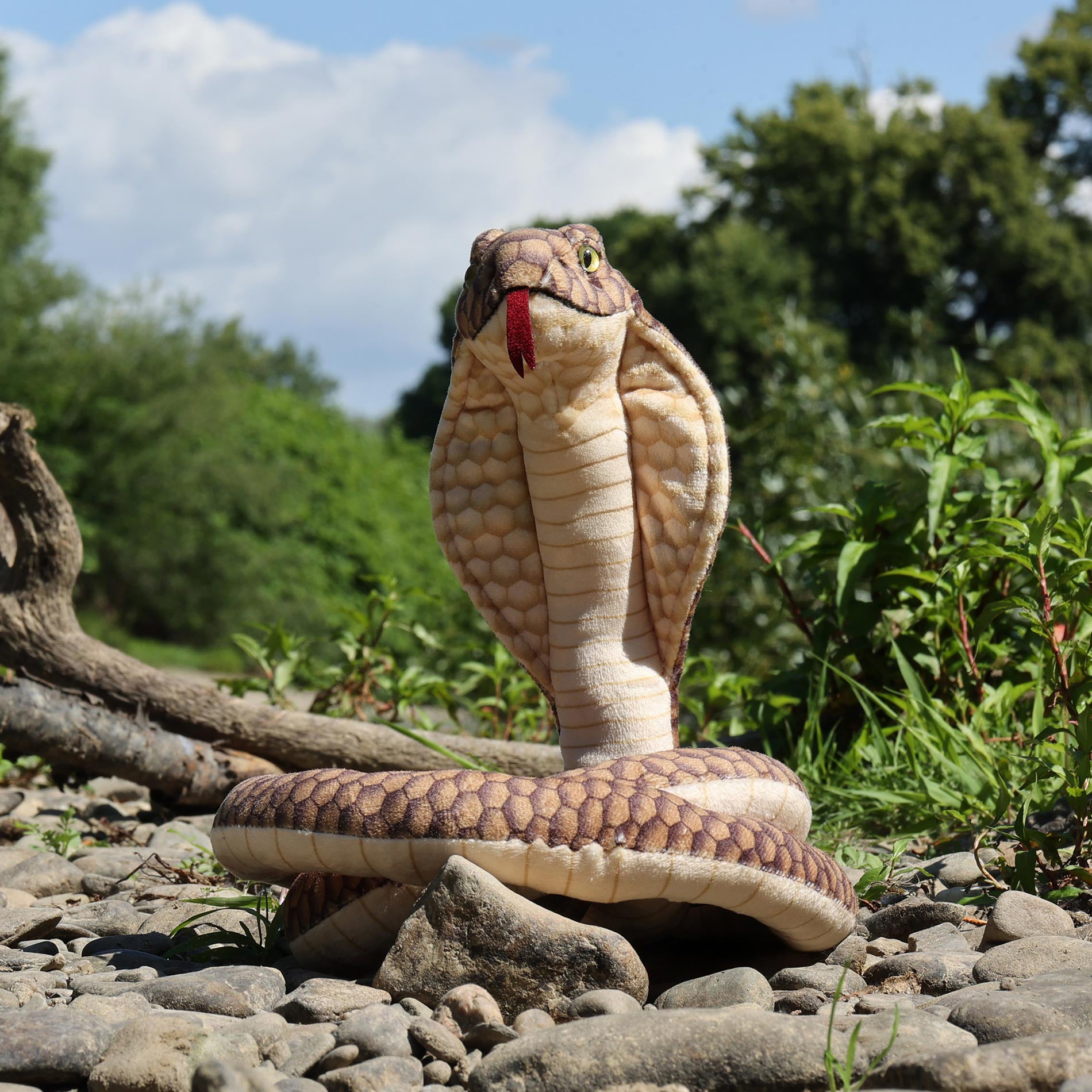 Plush cobra snake 127 cm
