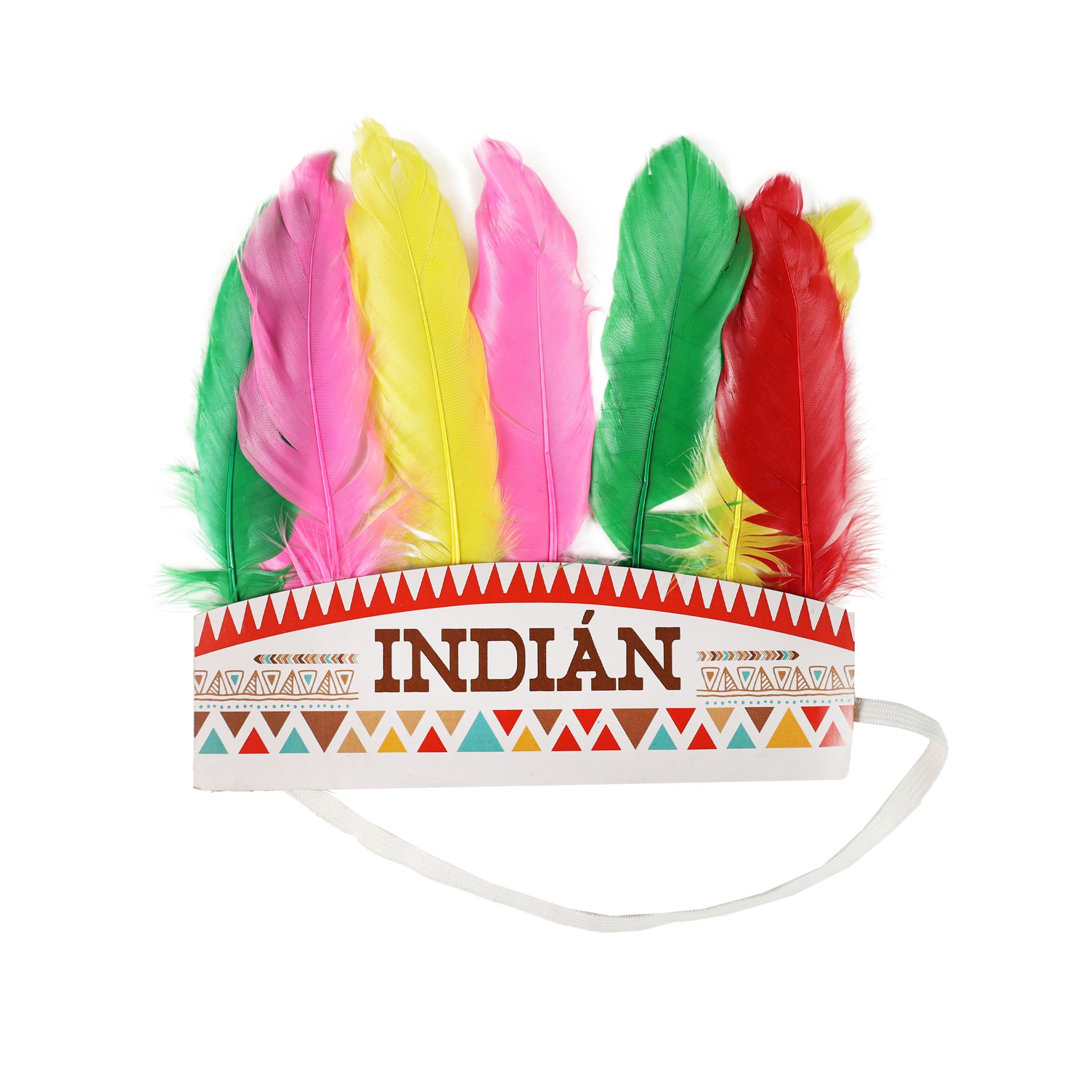 Indian headdress with Czech print