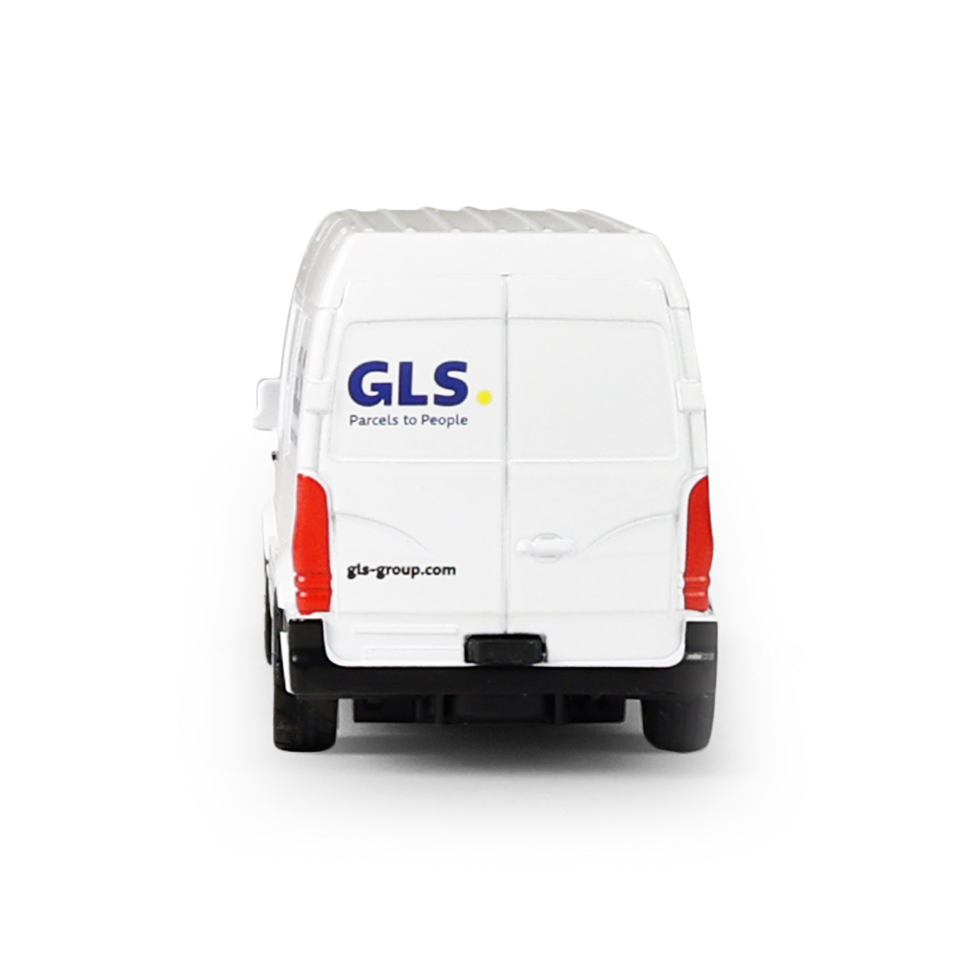Metal GLS delivery van with opening doors 12 cm