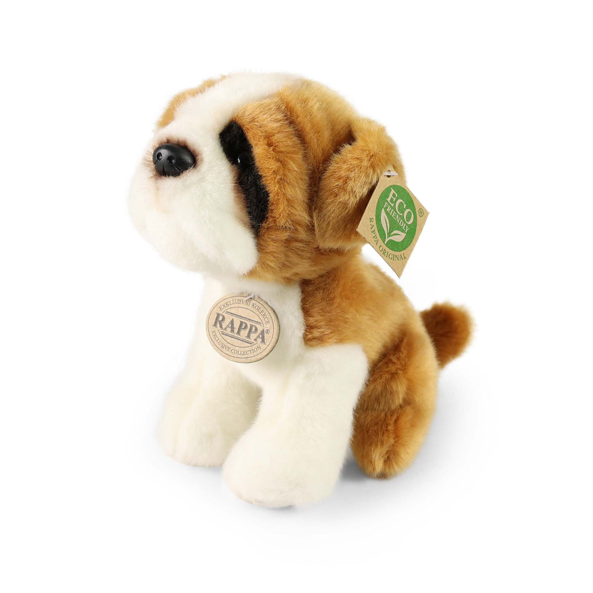 Plush dog St Bernard 20 cm eco-friendly