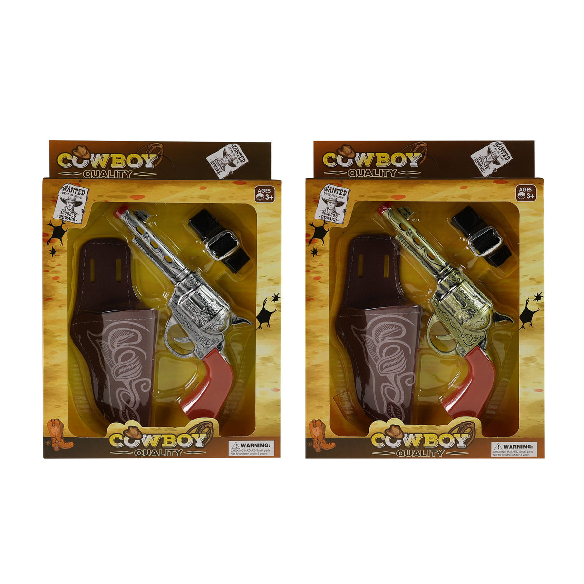 Cowboy toy gun set with holster