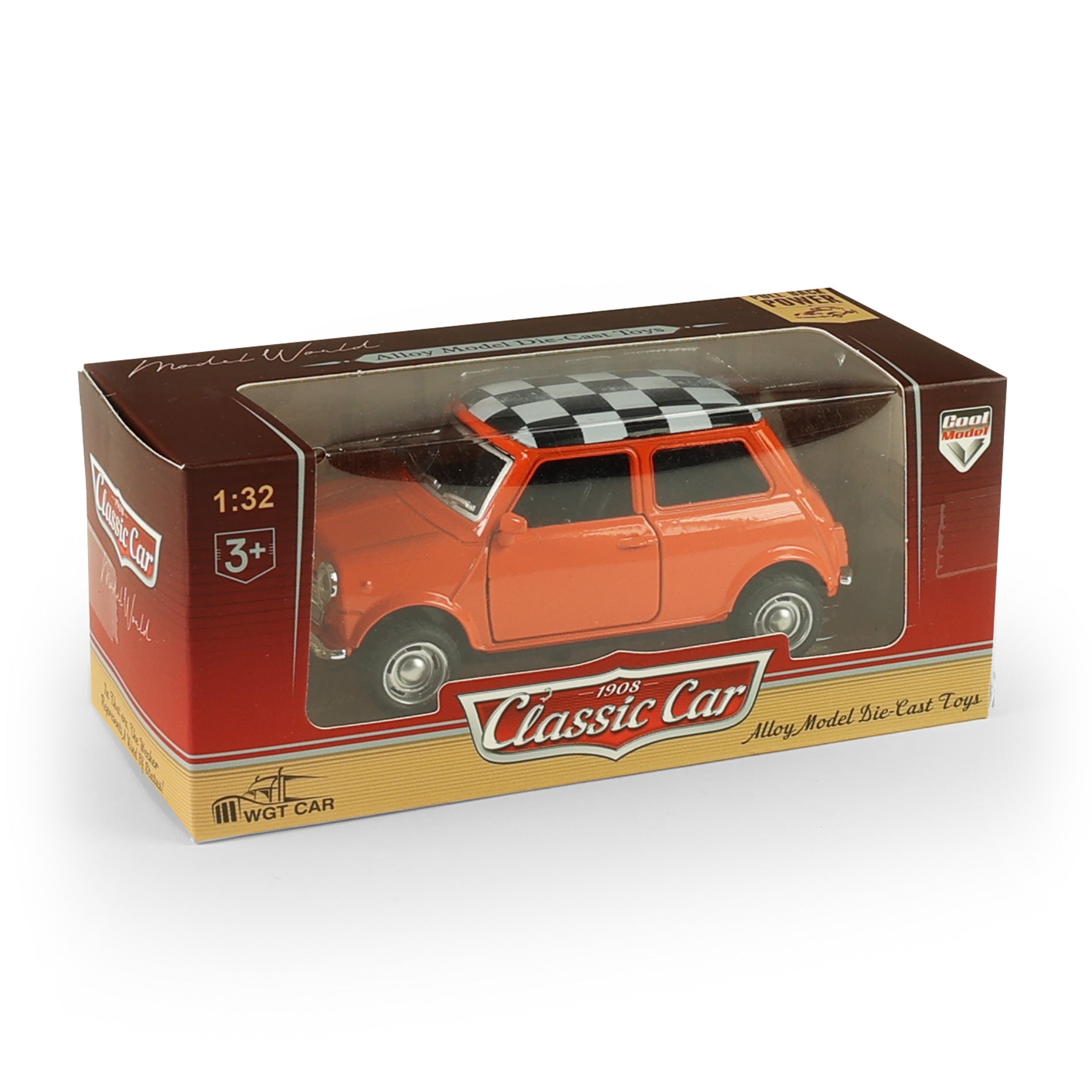 Metal and plastic Mini Cooper toy car 11 cm
