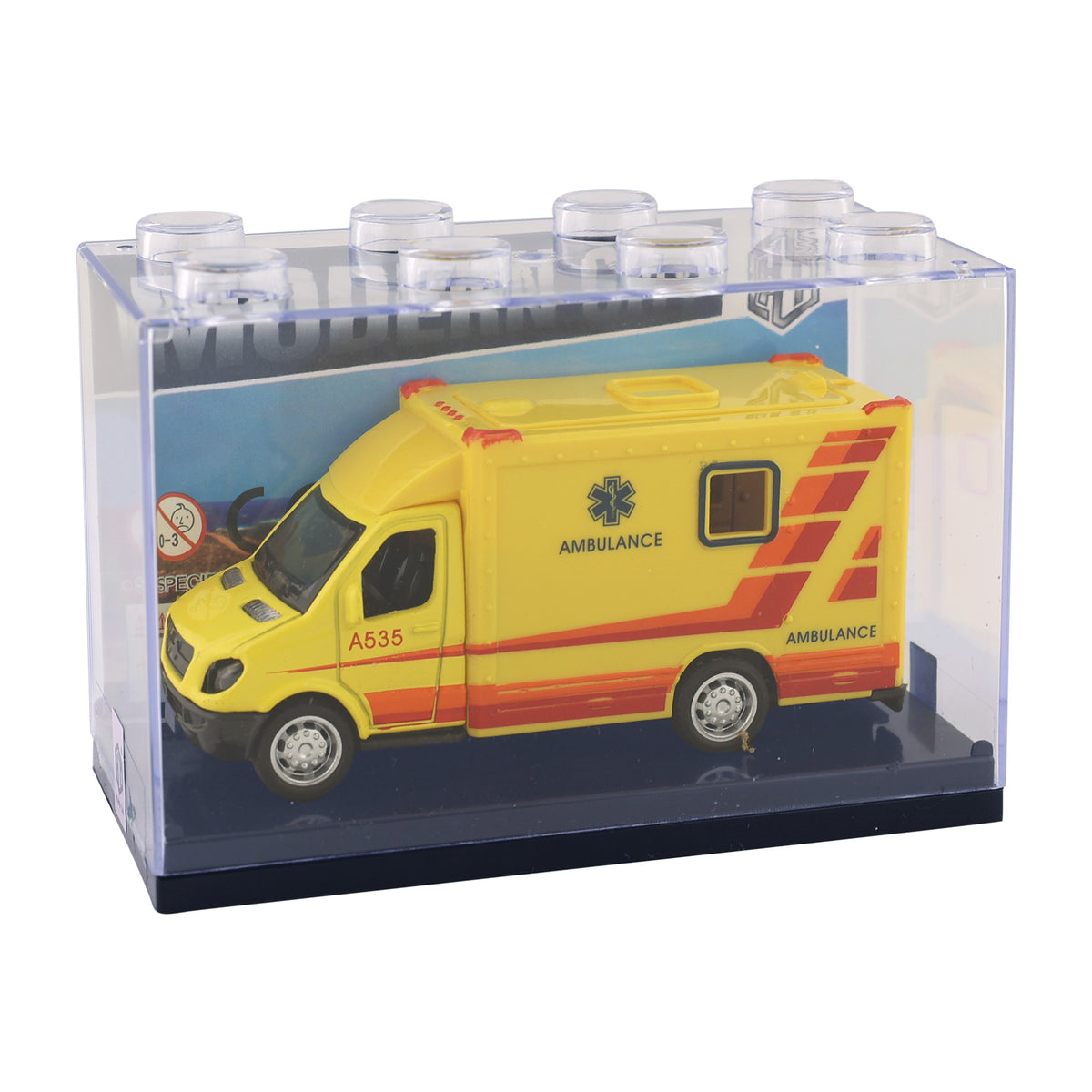Toy ambulance metal and plastic 10 cm