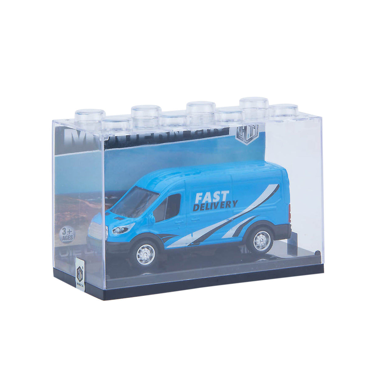 Metal and plastic toy van