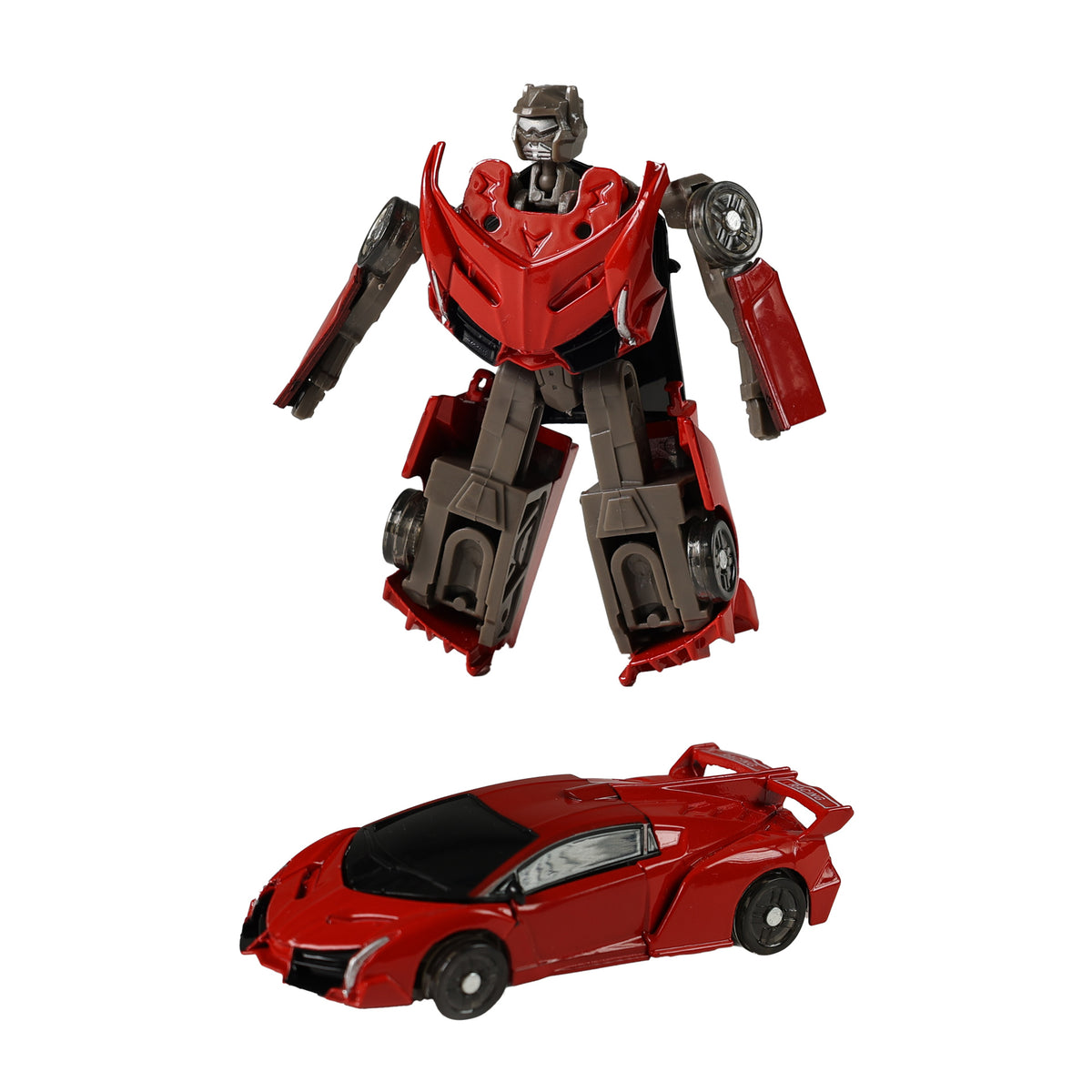 Transforming robot car metal/plastic 9 cm