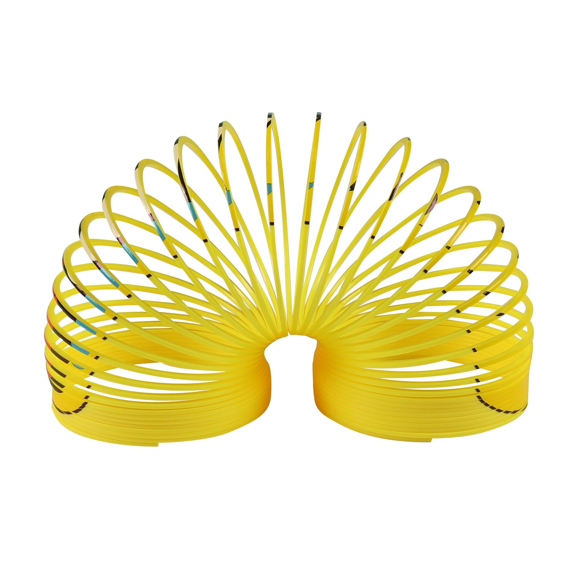 Yellow magic spring with smiley face, 12 pcs