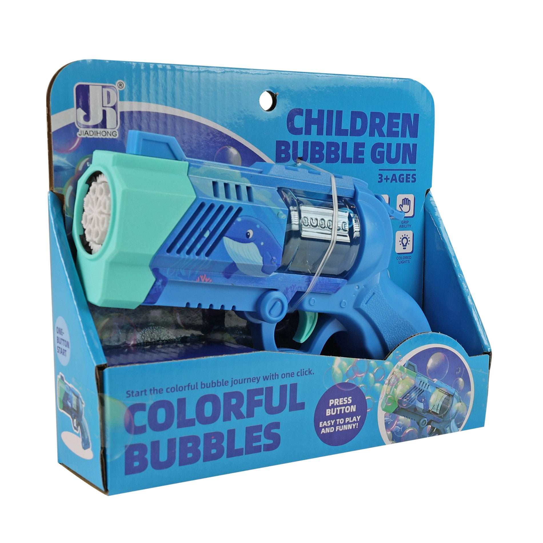 Blue Bubble Gun with Light