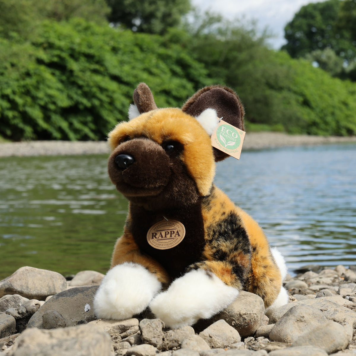 Plush African wild dog 35 cm