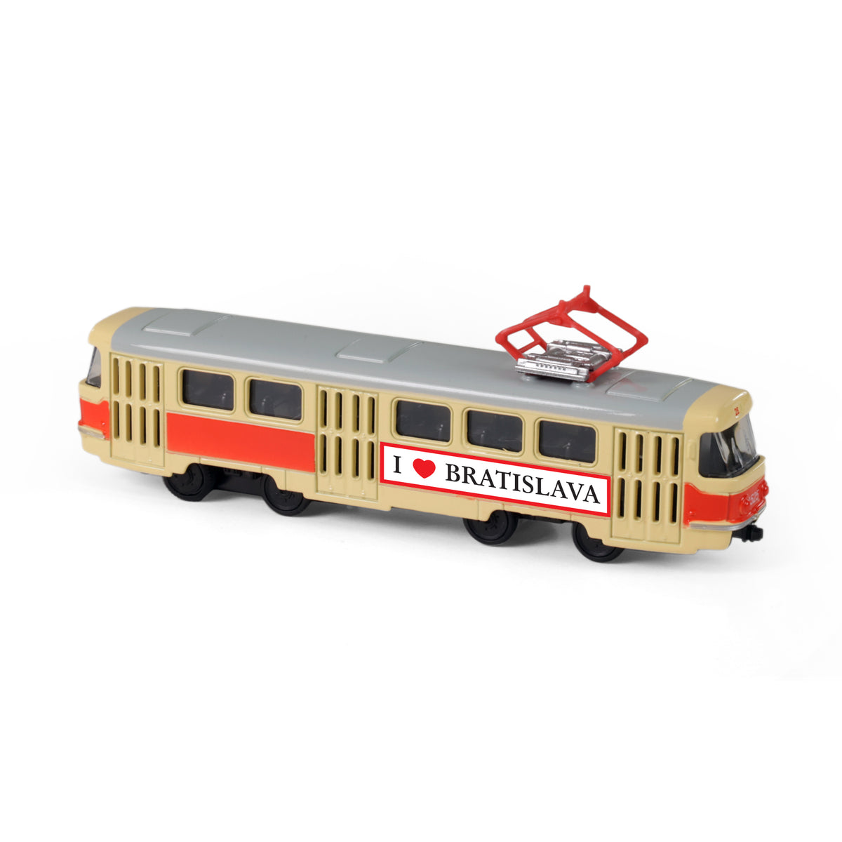 Metal retro tram Bratislava 16 cm