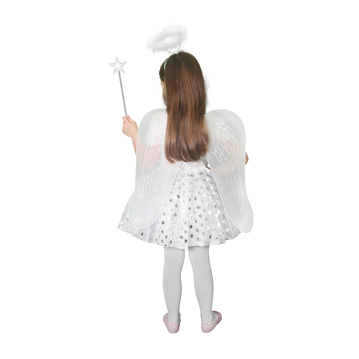 Children's angel tutu costume with wings and accessories