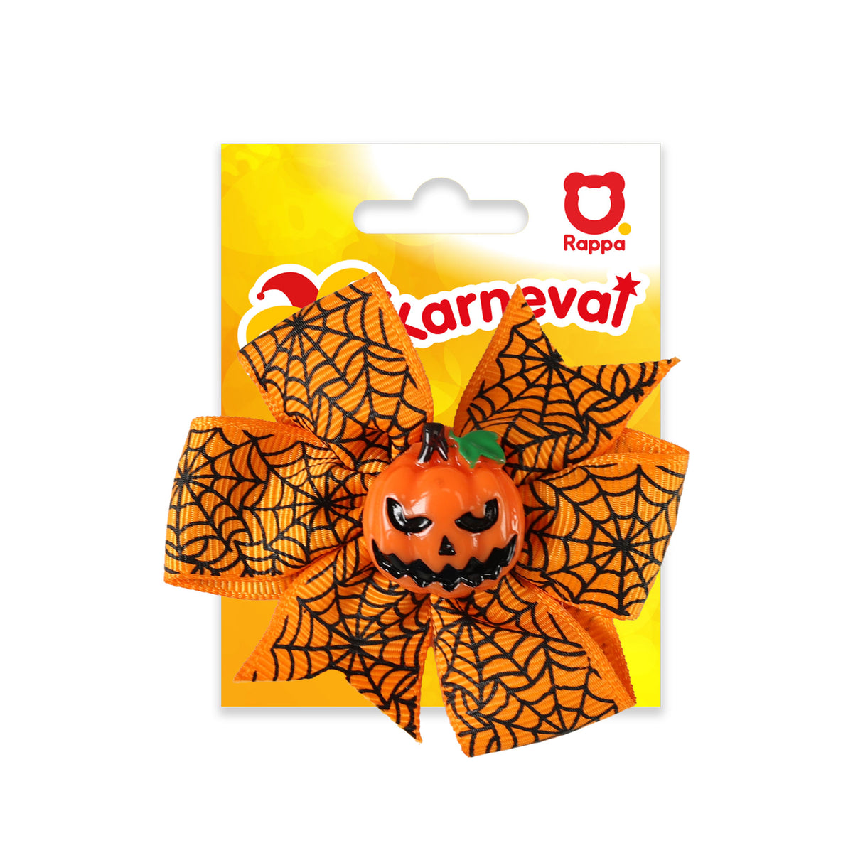 Orange Pumpkin Hair Clip