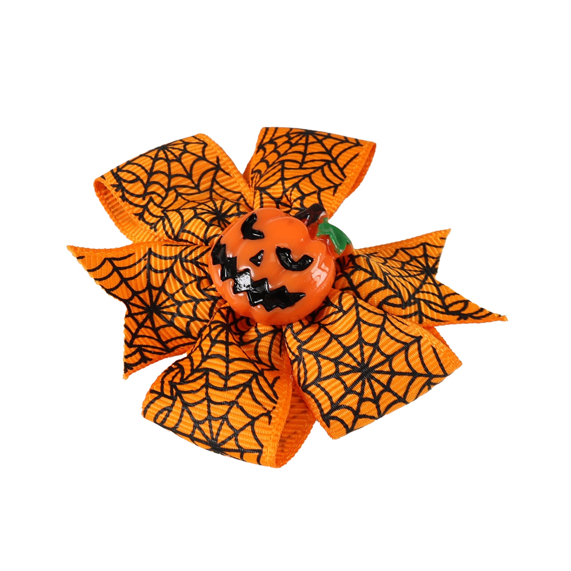 Orange Pumpkin Hair Clip