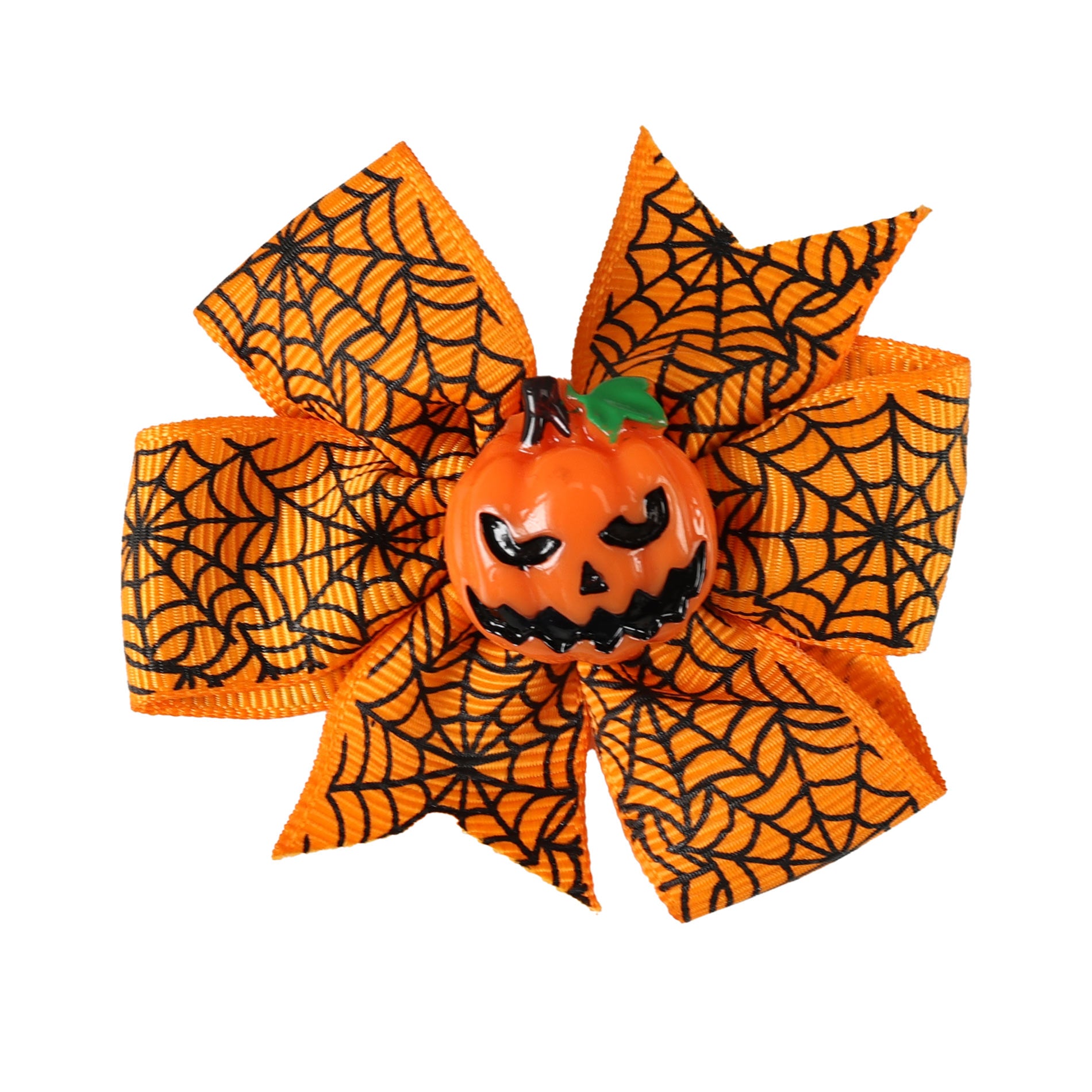 Orange Pumpkin Hair Clip