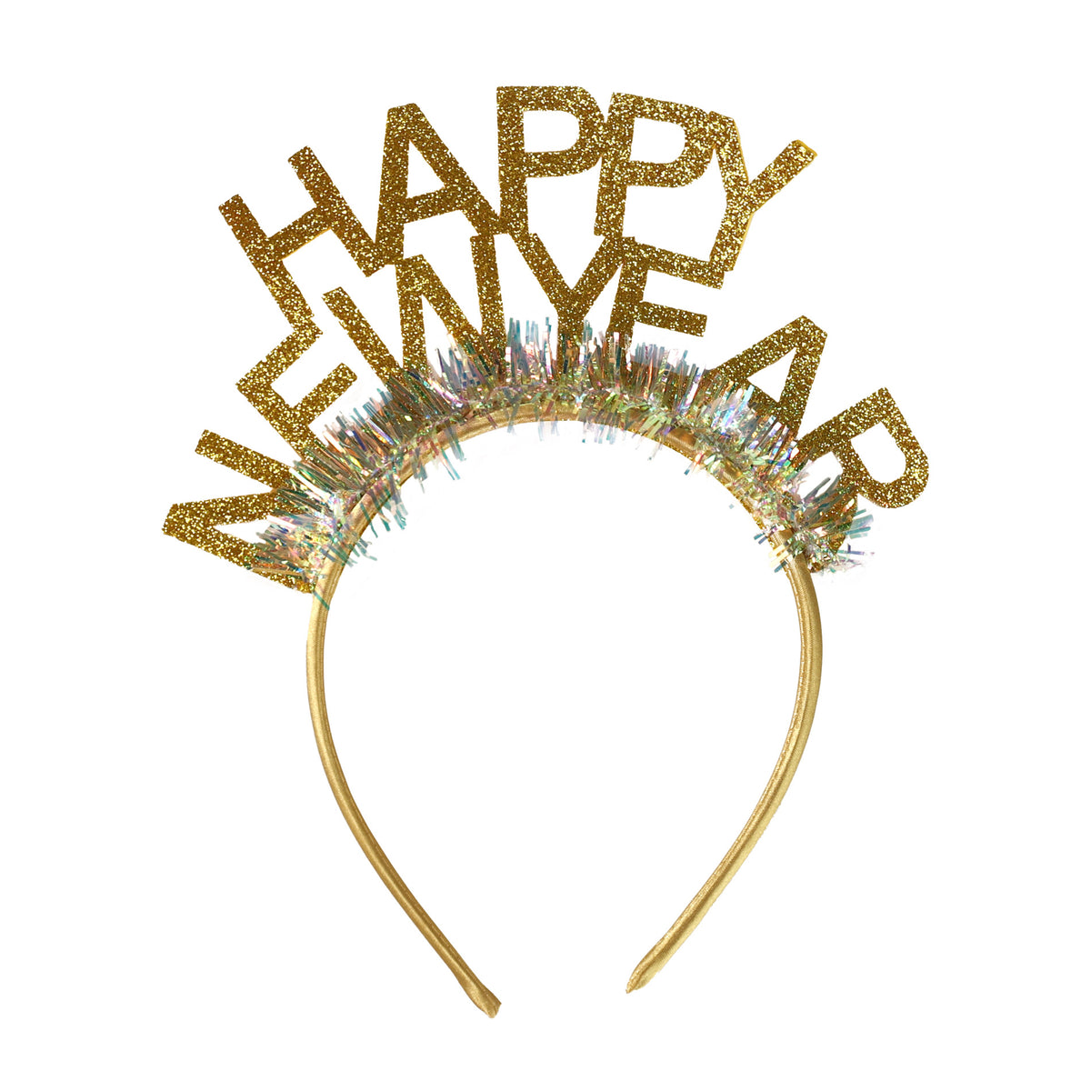 Golden Happy New Year Party Headband