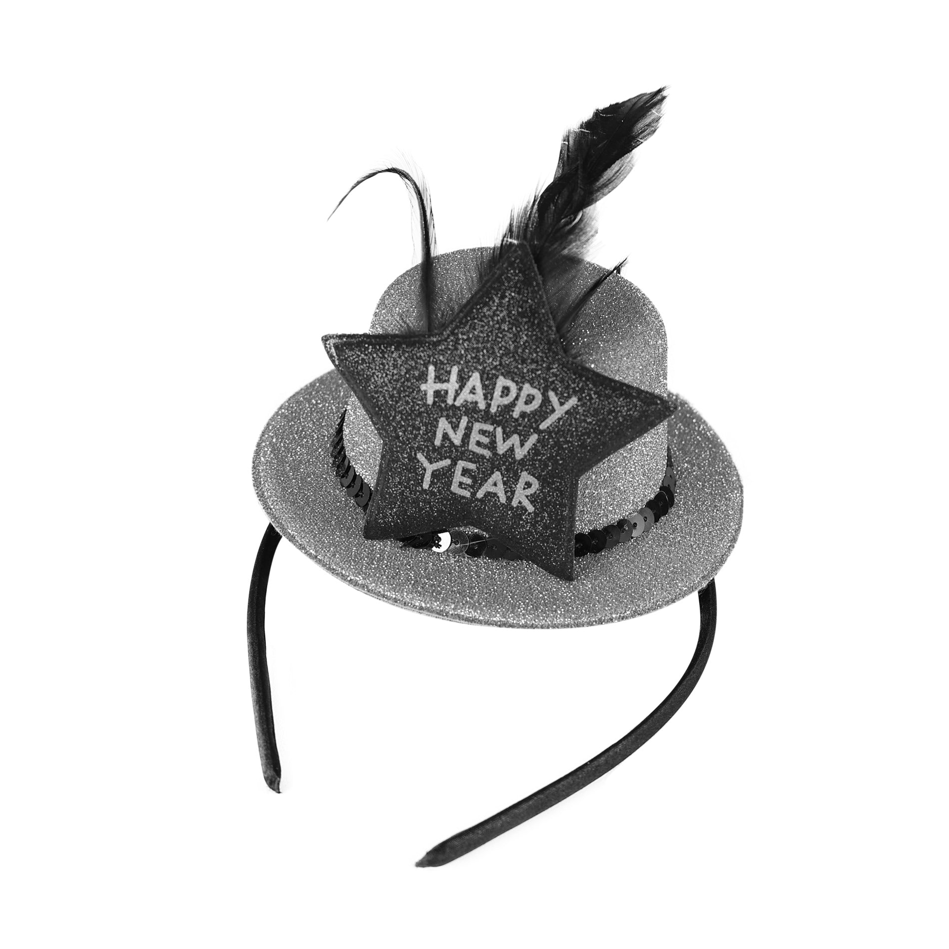 Happy New Year mini top hat headband