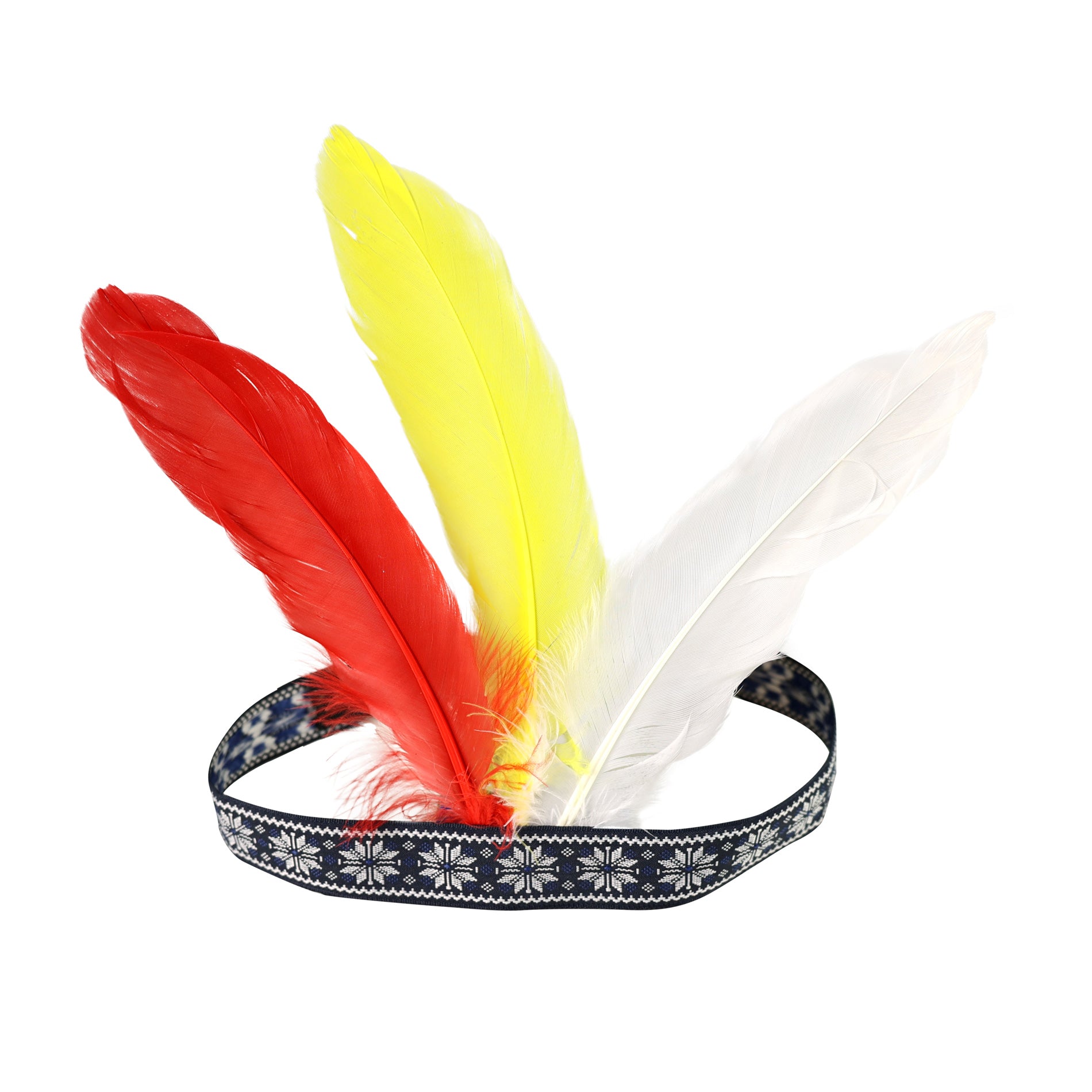 Indian-style feather headband for adults