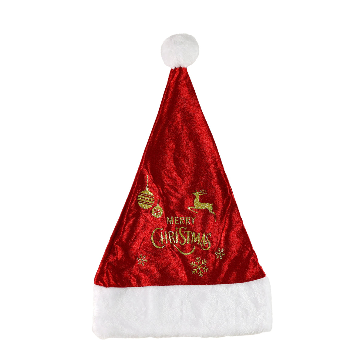 Red Christmas hat with print