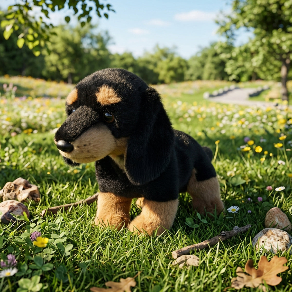 Plush Dachshund 23 cm
