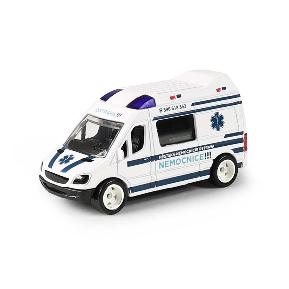 Metal ambulance Ostrava City Hospital 7 cm / Městská nemocnice Ostrava