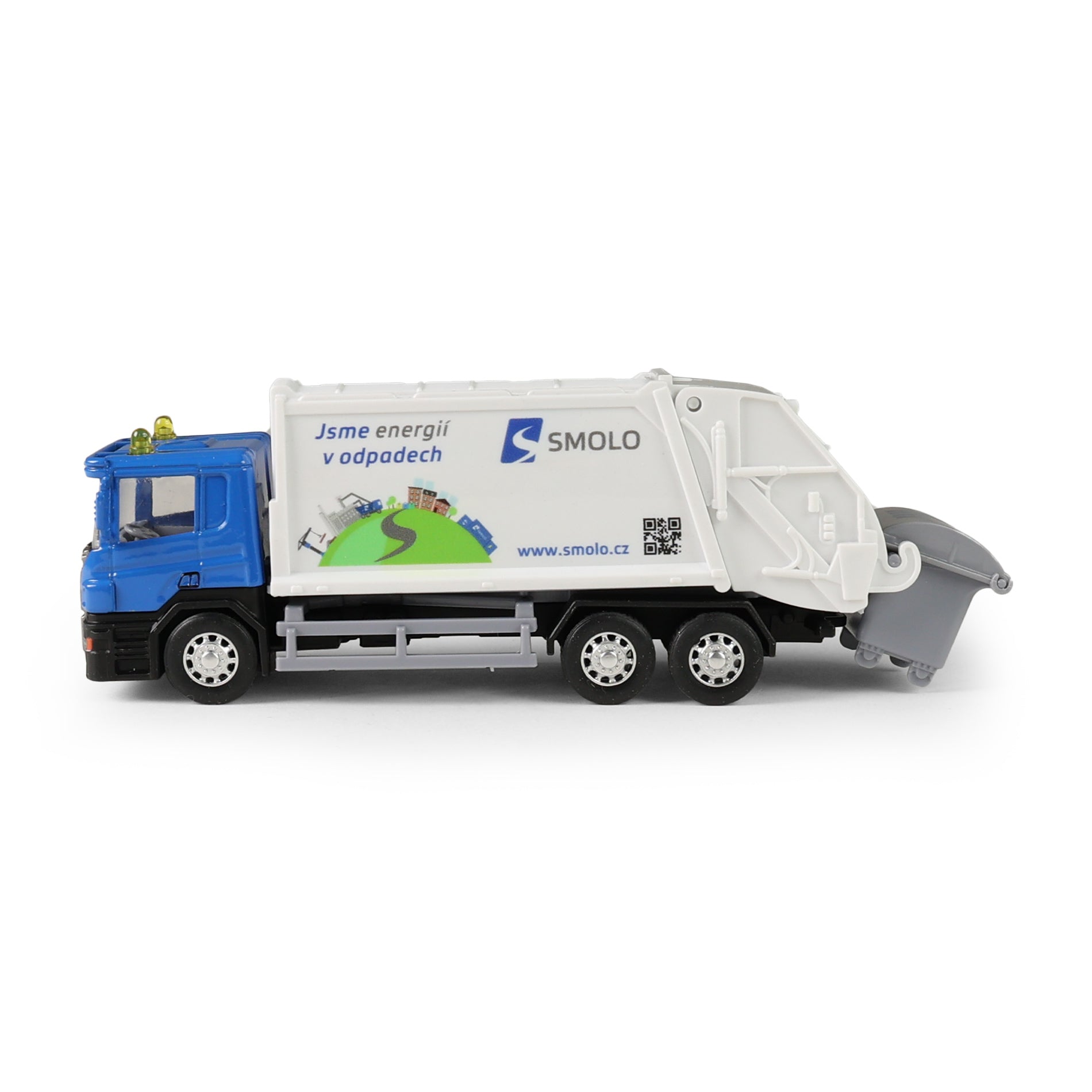 SMOLO metal garbage truck 15 cm