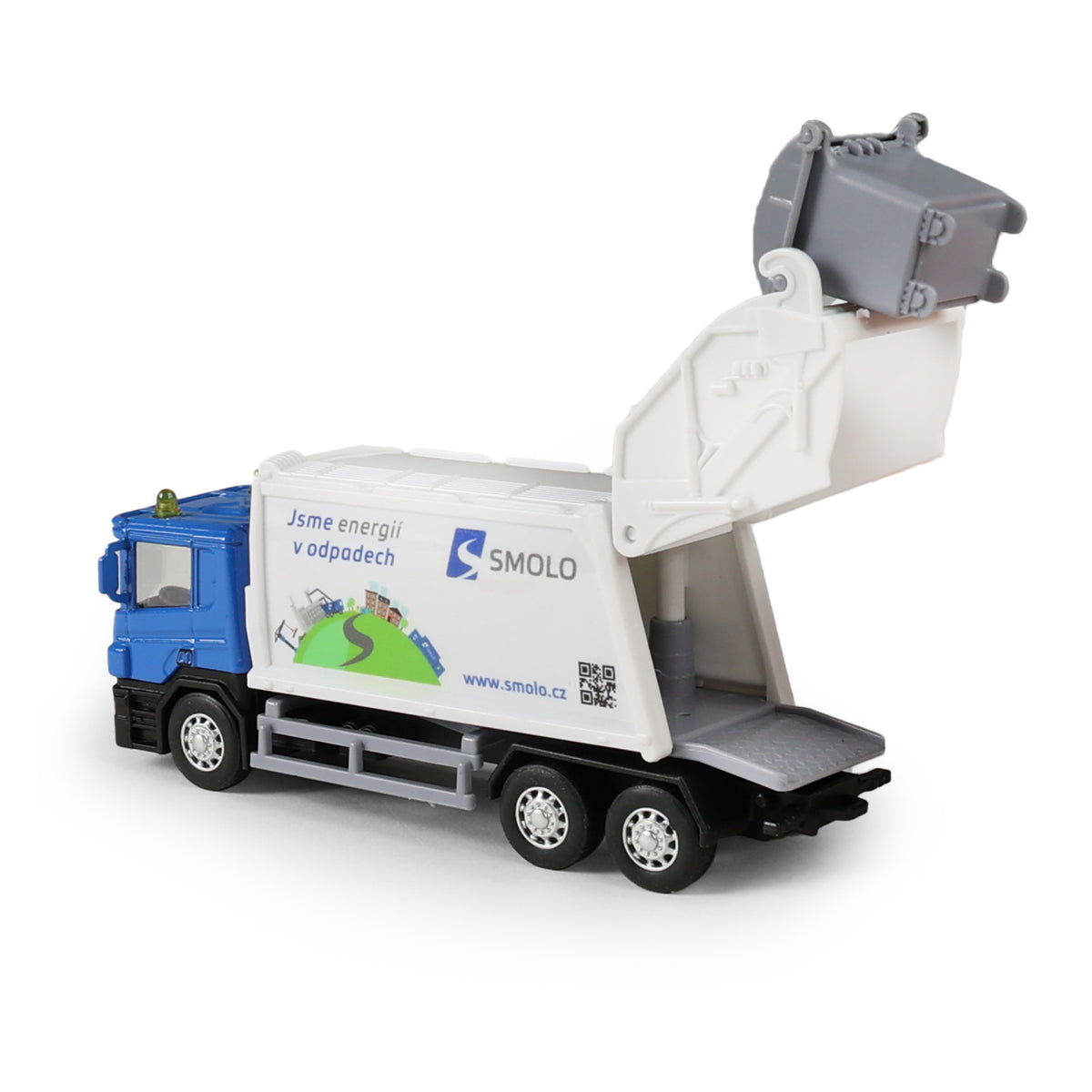 SMOLO metal garbage truck 15 cm