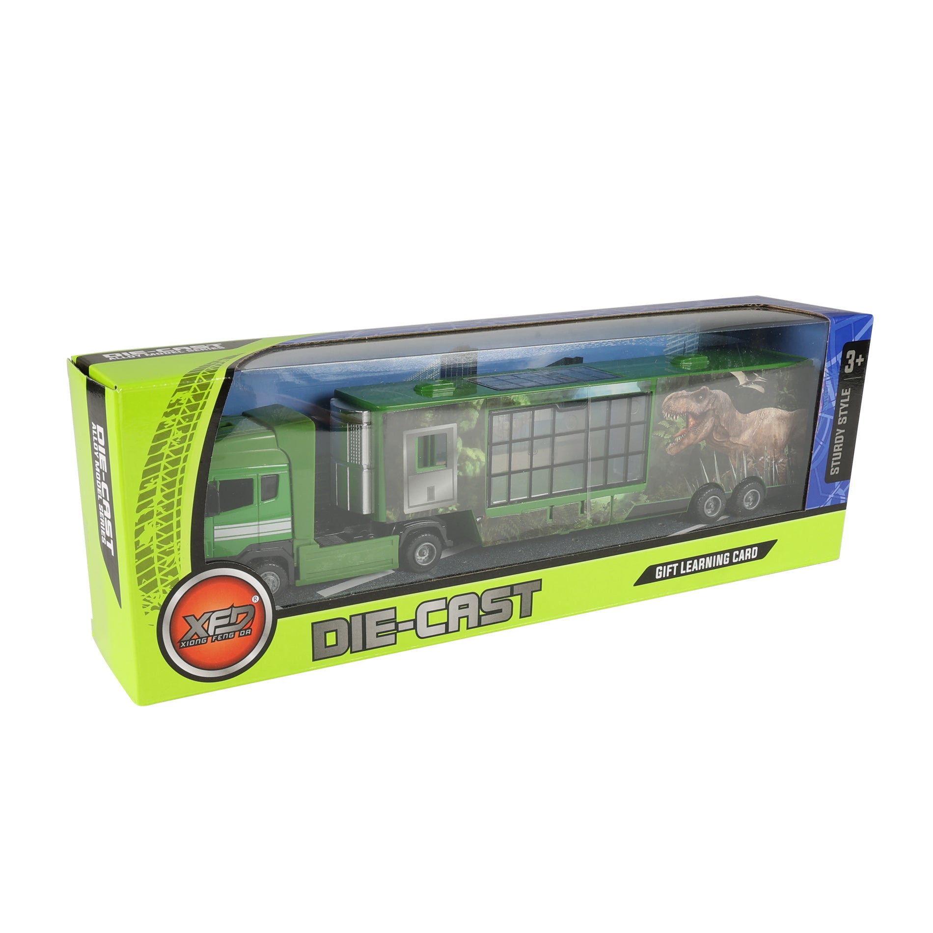 Metal and plastic dinosaur truck 32 cm