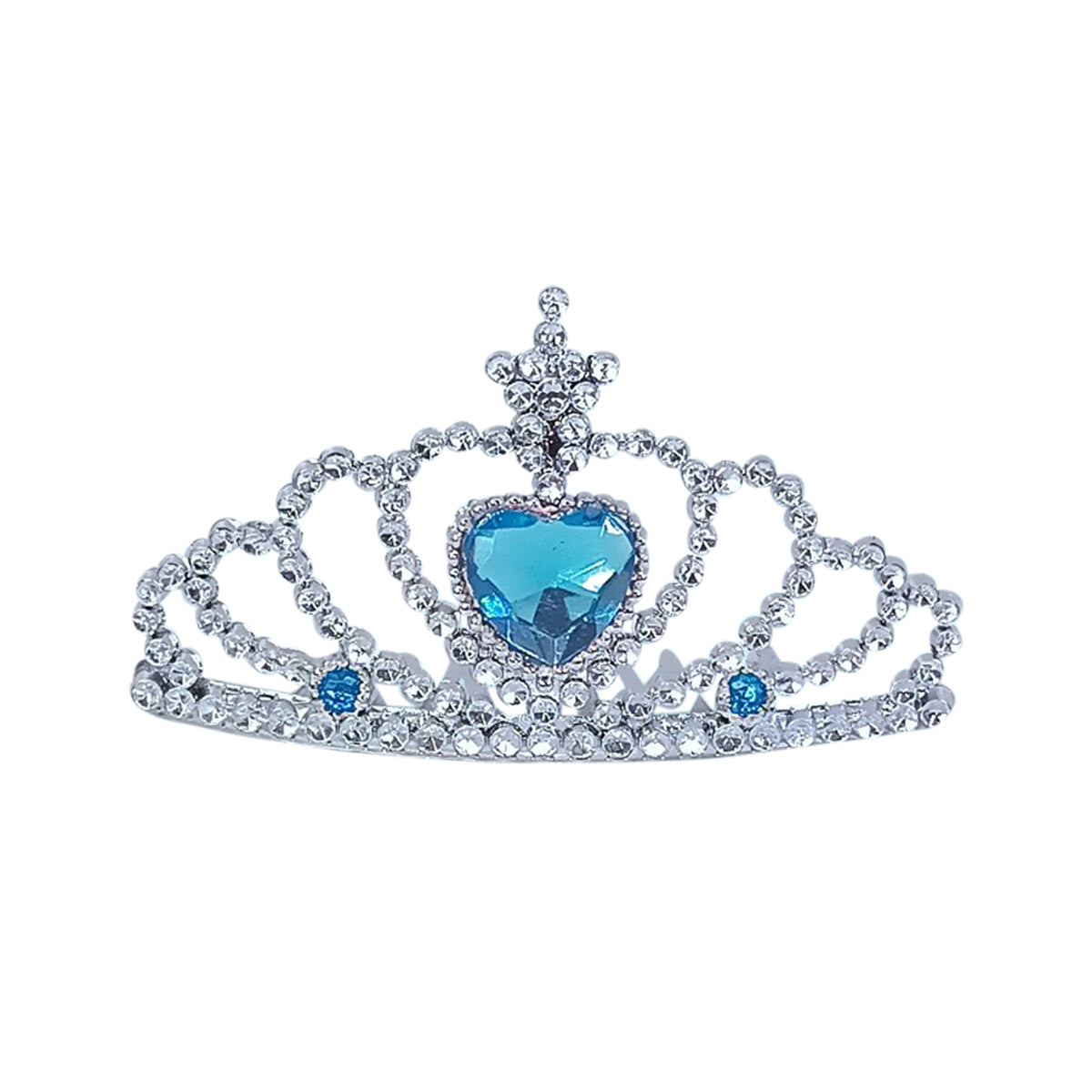 Blue princess costume accessory set with necklace