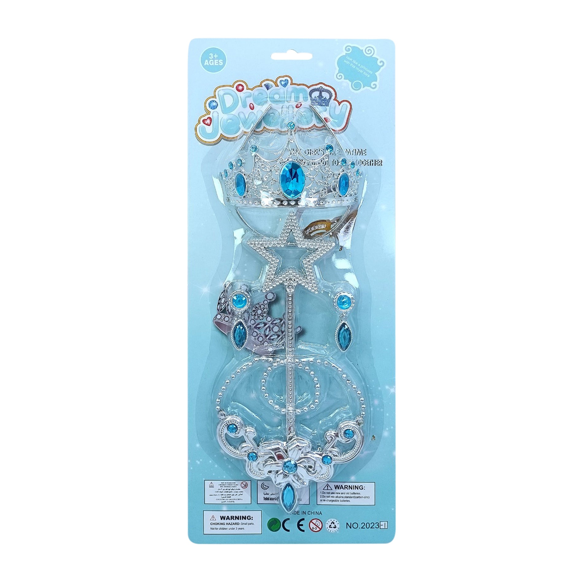 Blue princess accessories set