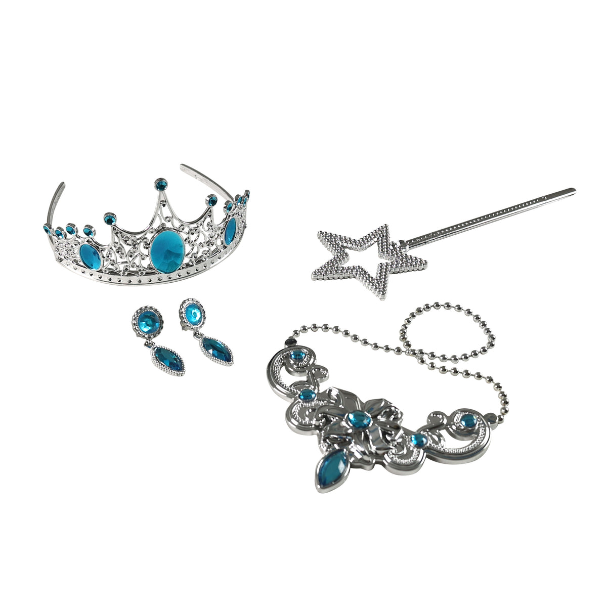 Blue princess accessories set