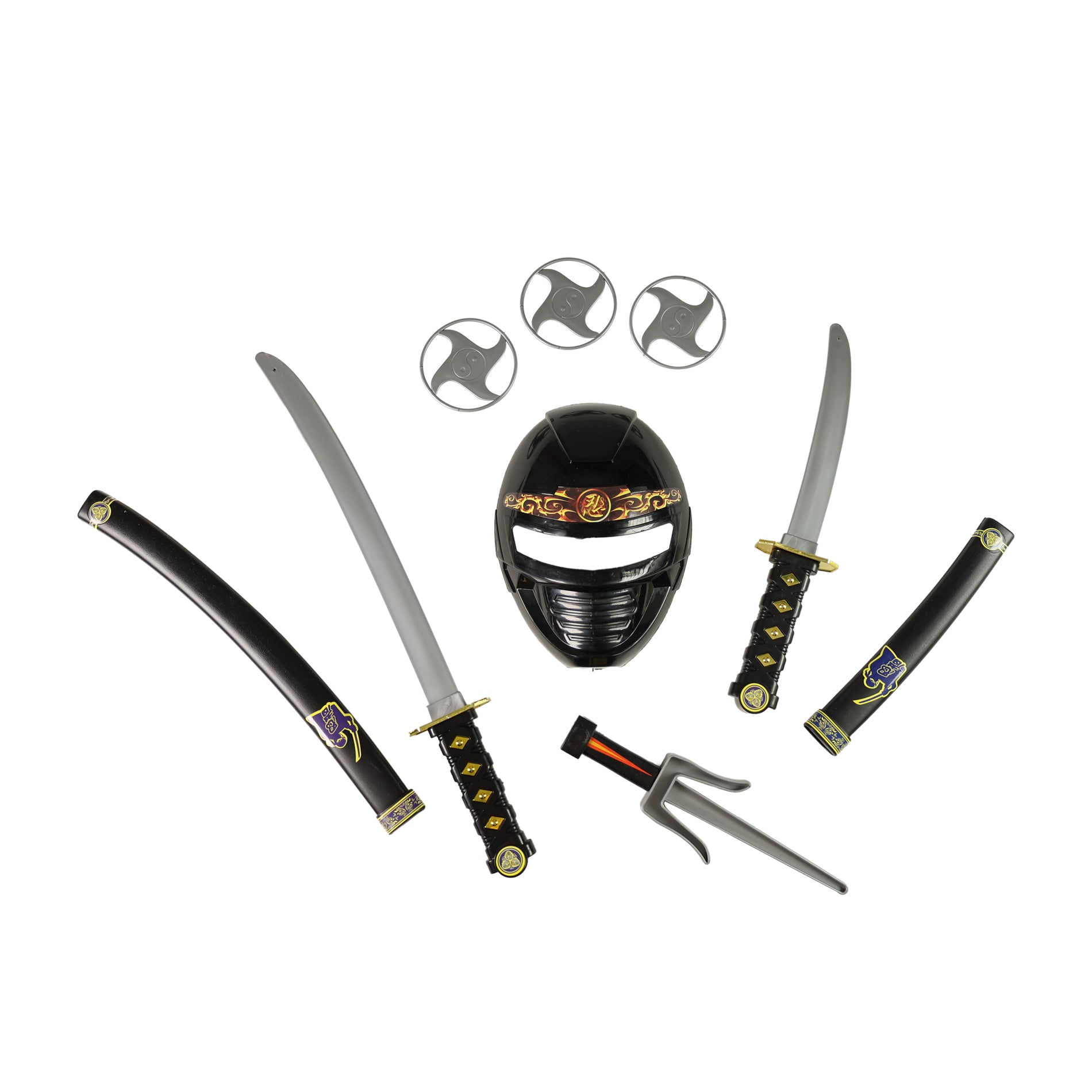 Ninja set with mask and weapons