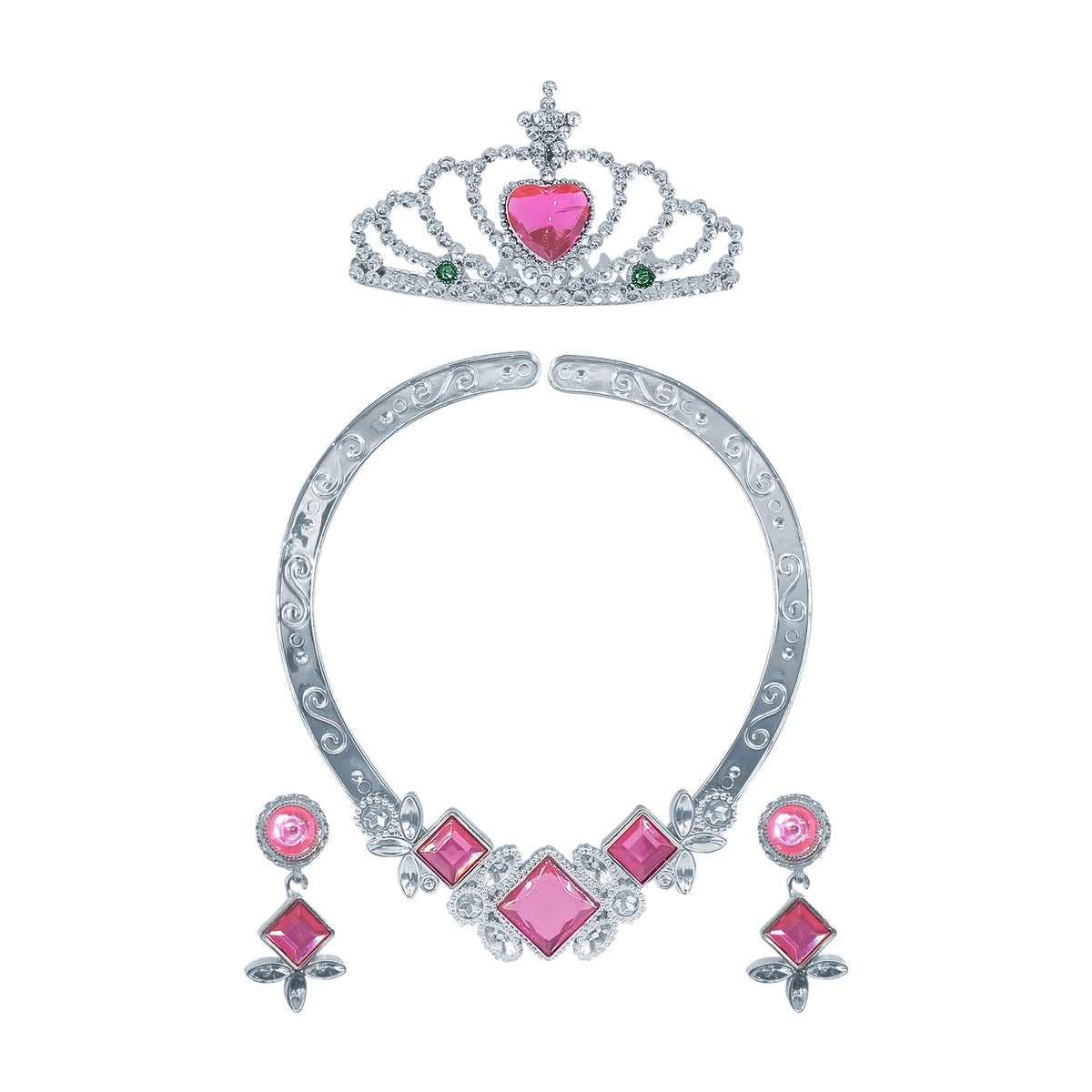 Pink princess accessory set with necklace