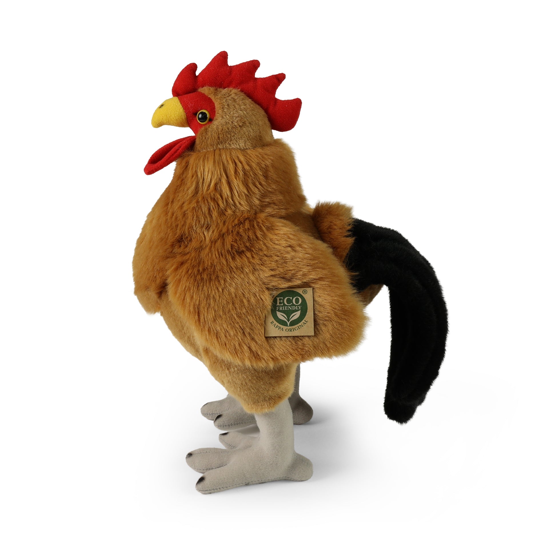 Standing plush rooster 34 cm
