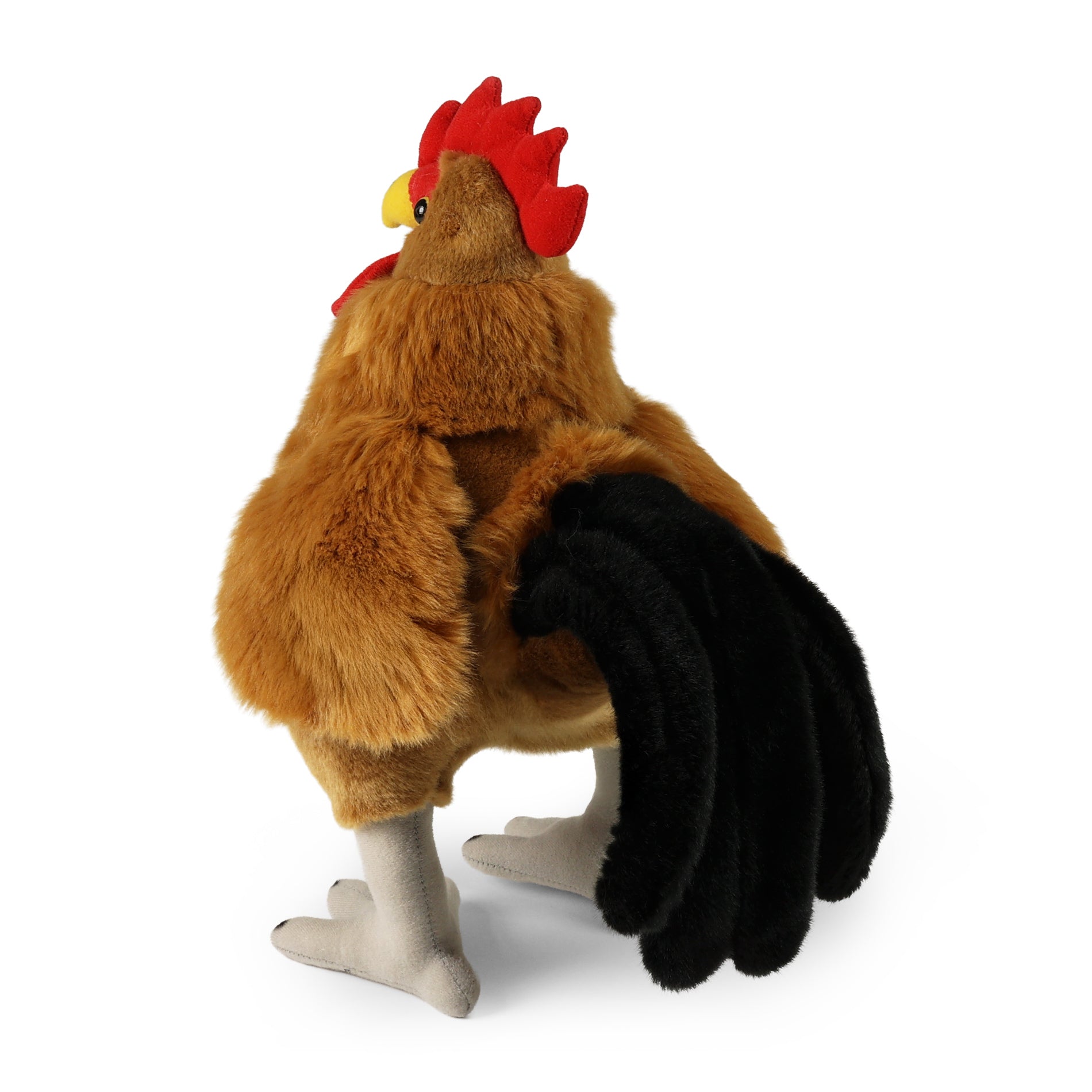 Standing plush rooster 34 cm