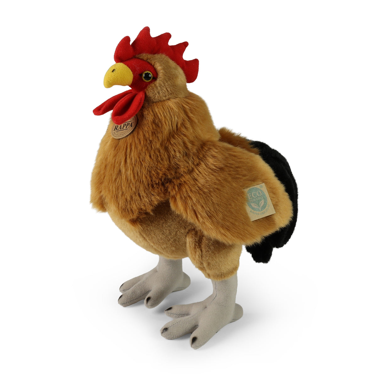 Standing plush rooster 34 cm
