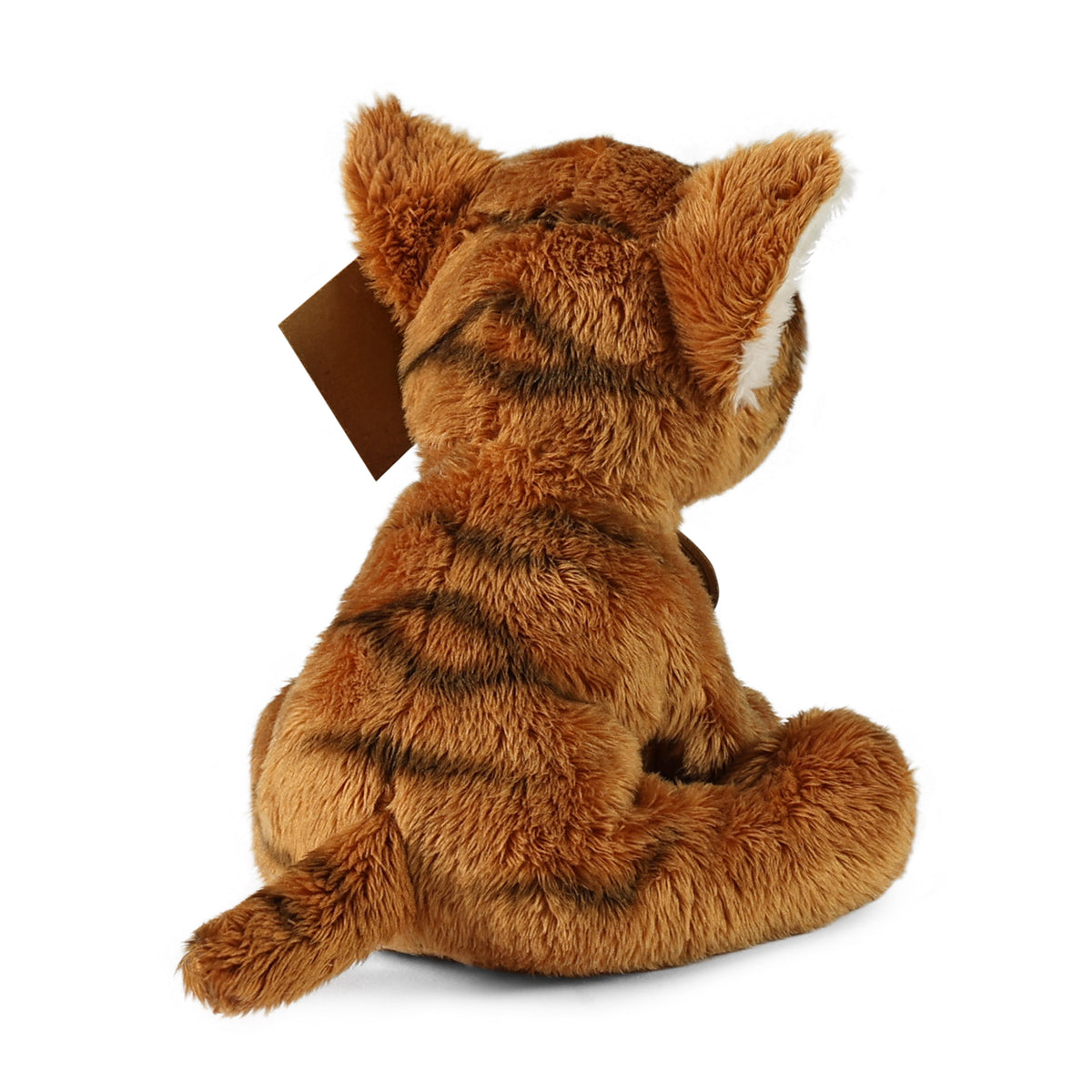 Plush reddish sitting cat 14 cm