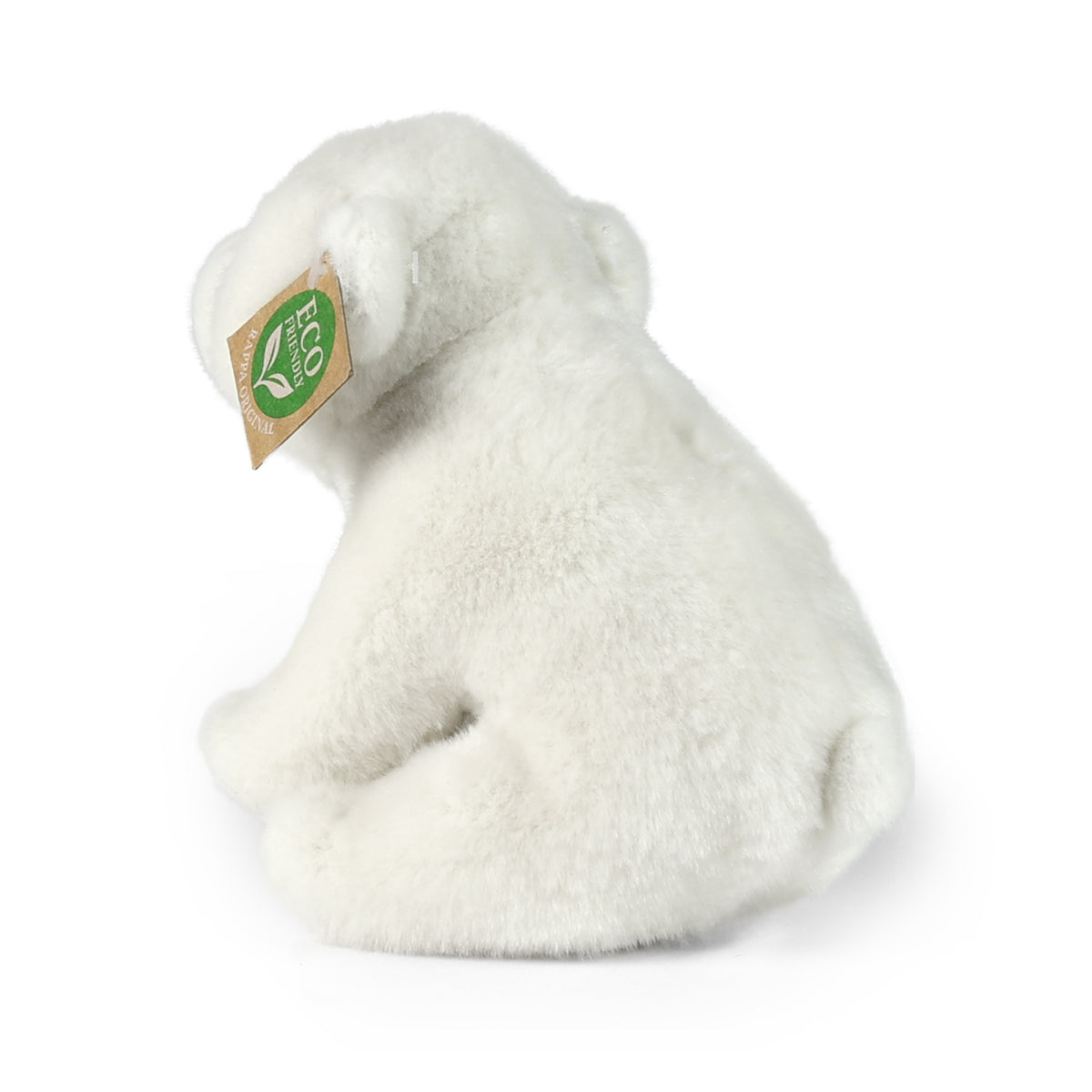 Seated polar bear plush toy 20 cm