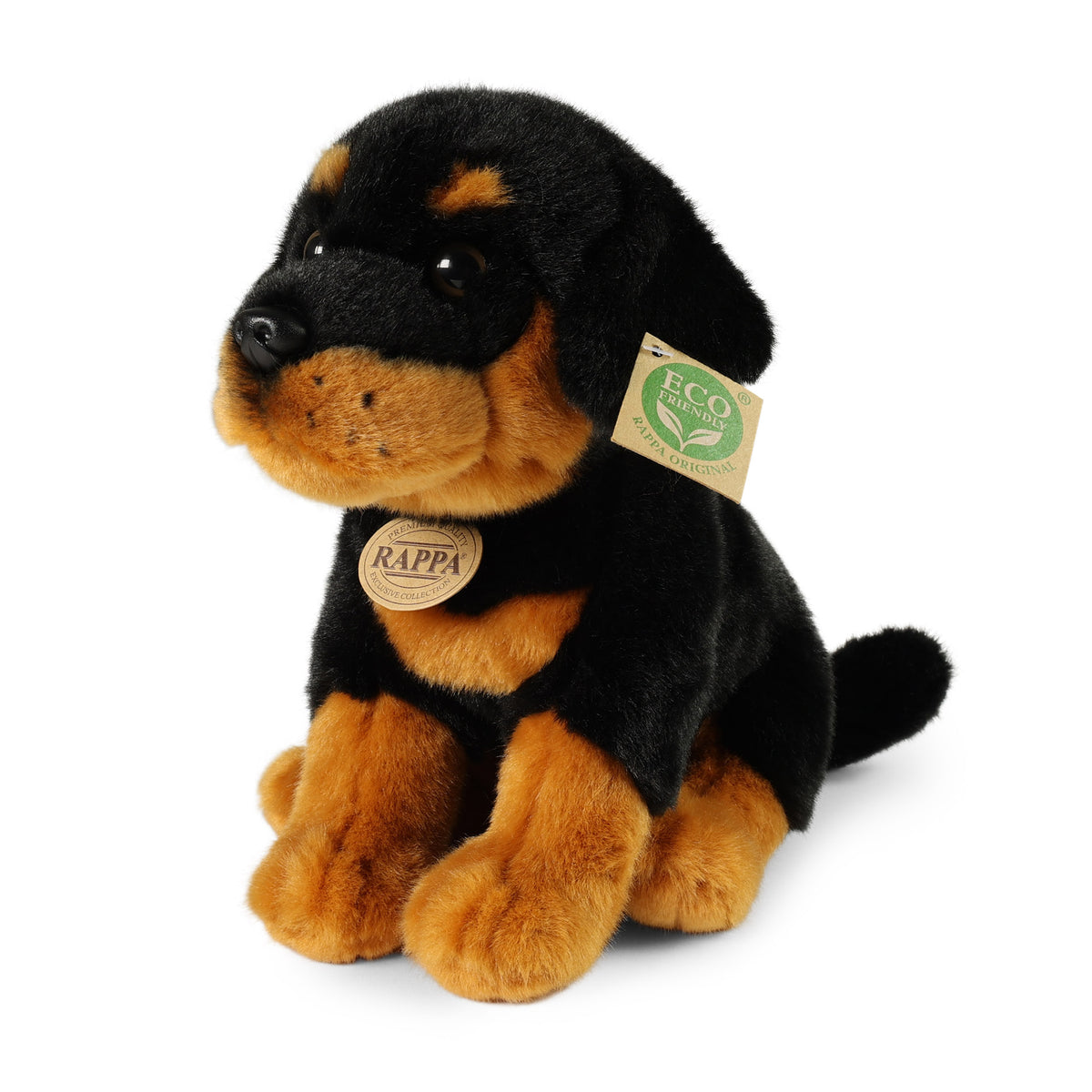 Plush Seated Rottweiler Dog 30 cm