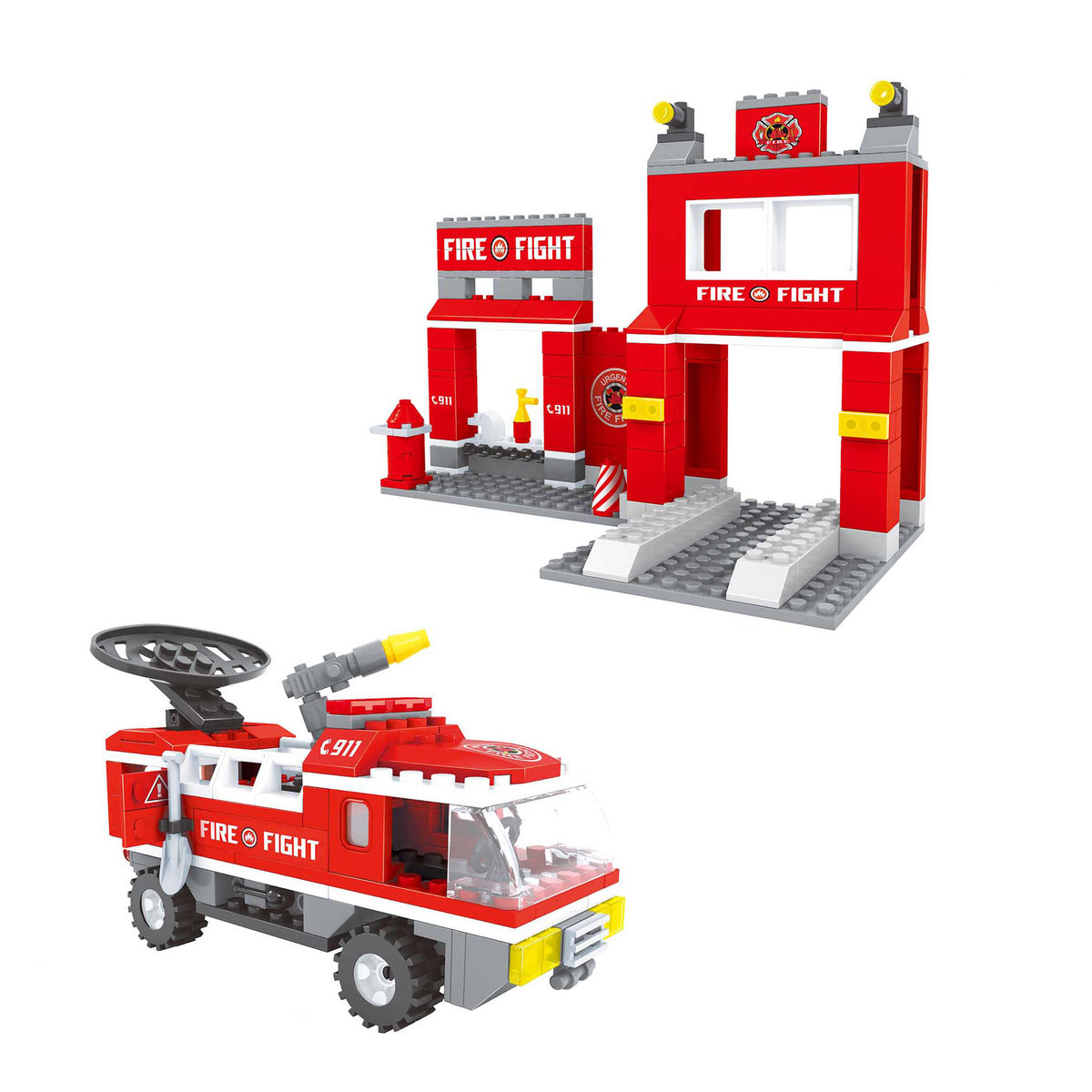 BLOXO building blocks fire station 260 pcs