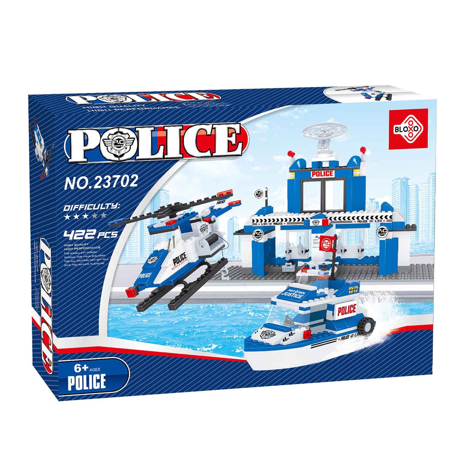 BLOXO building blocks police station 370 pcs
