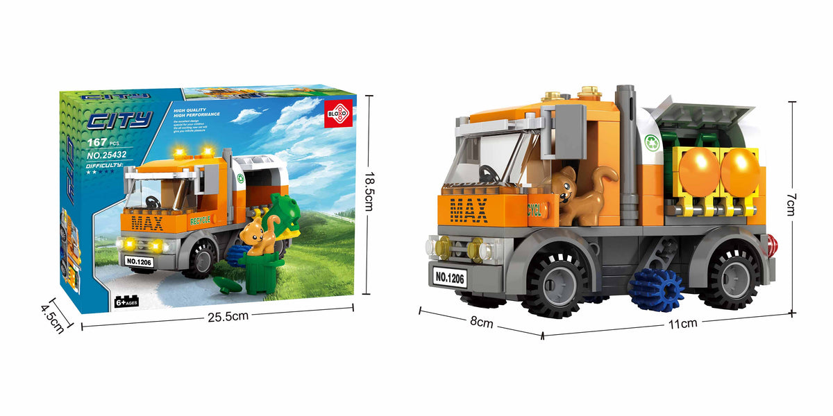 BLOXO building set garbage truck 157 pcs