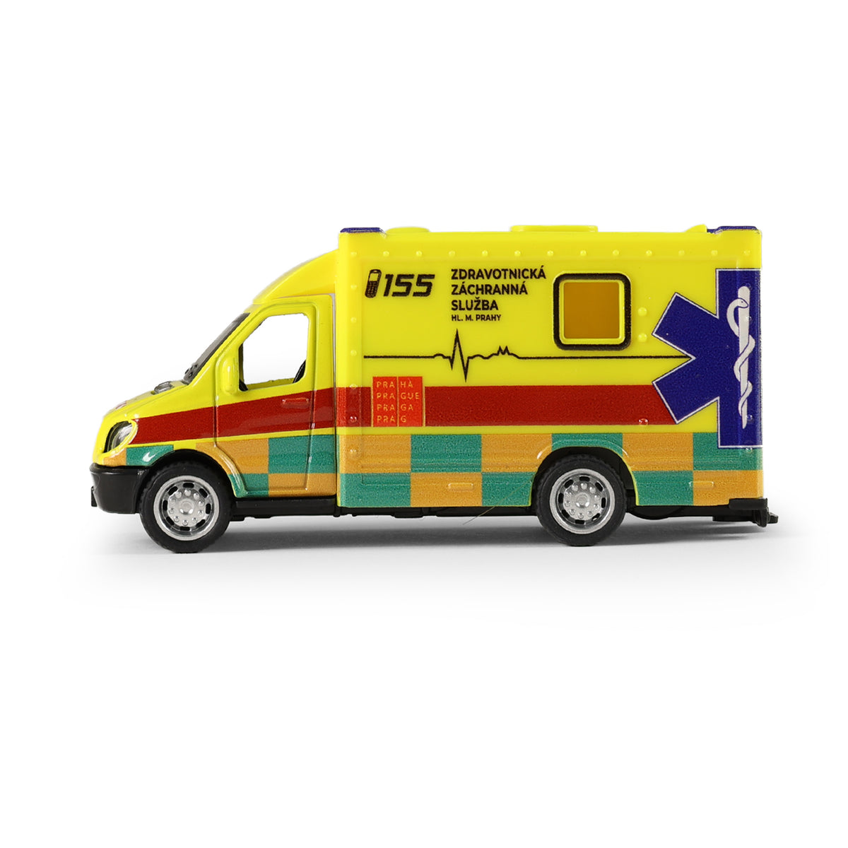 Metal ambulance Prague Emergency Medical Service 10 cm / Zdravotnická záchranná služba hl. m. Prahy